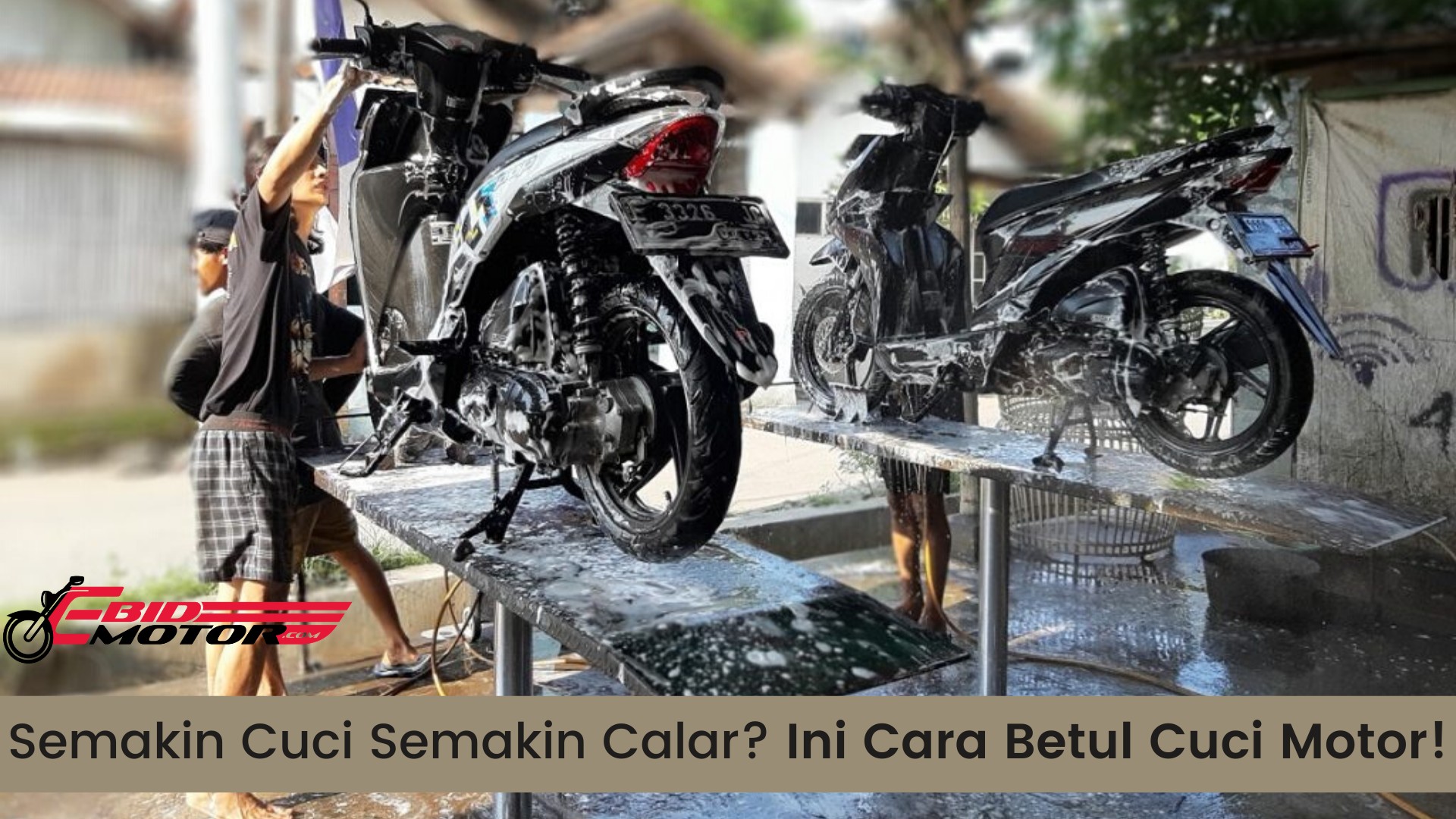 Teknik cuci tanpa tinggalkan calar di atas body motorsikal! Step pertama ini penting!