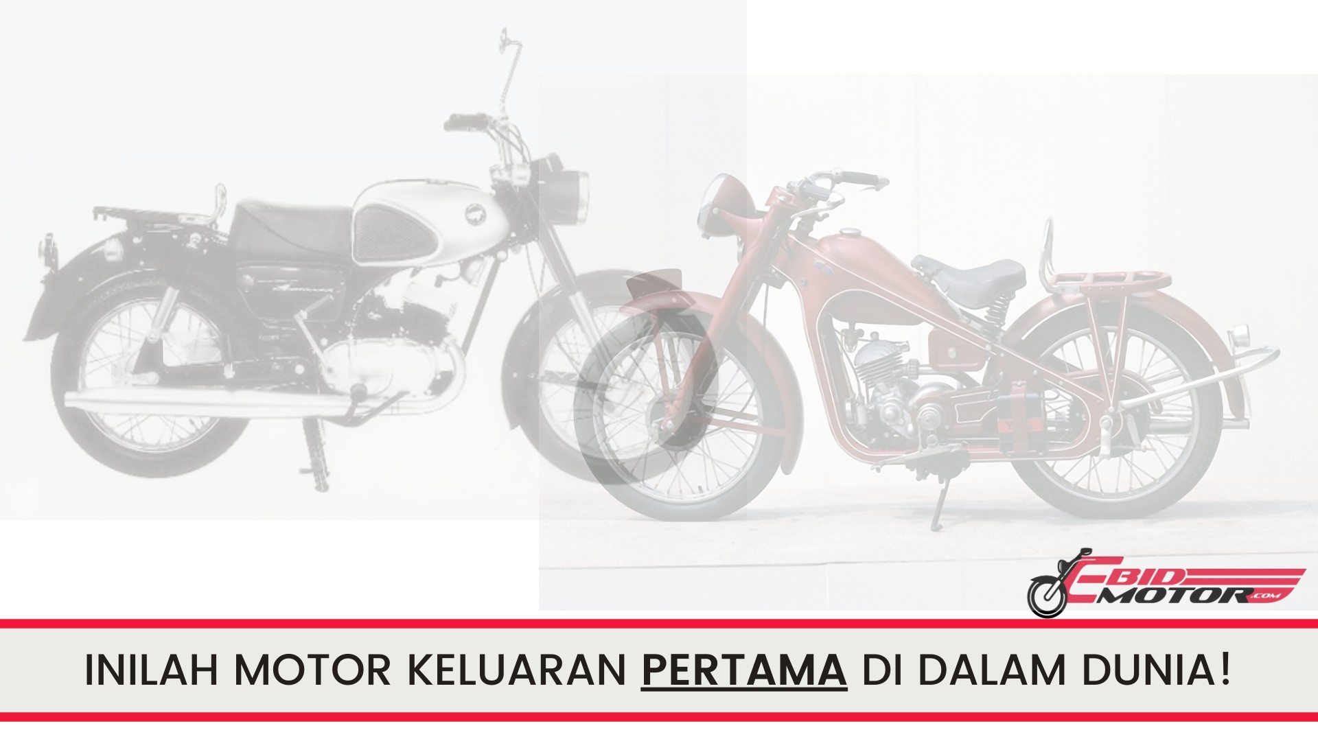 Inilah Rupa Motor Pertama Di Dunia Dari Yamaha, Honda, Suzuki & Kawasaki! 