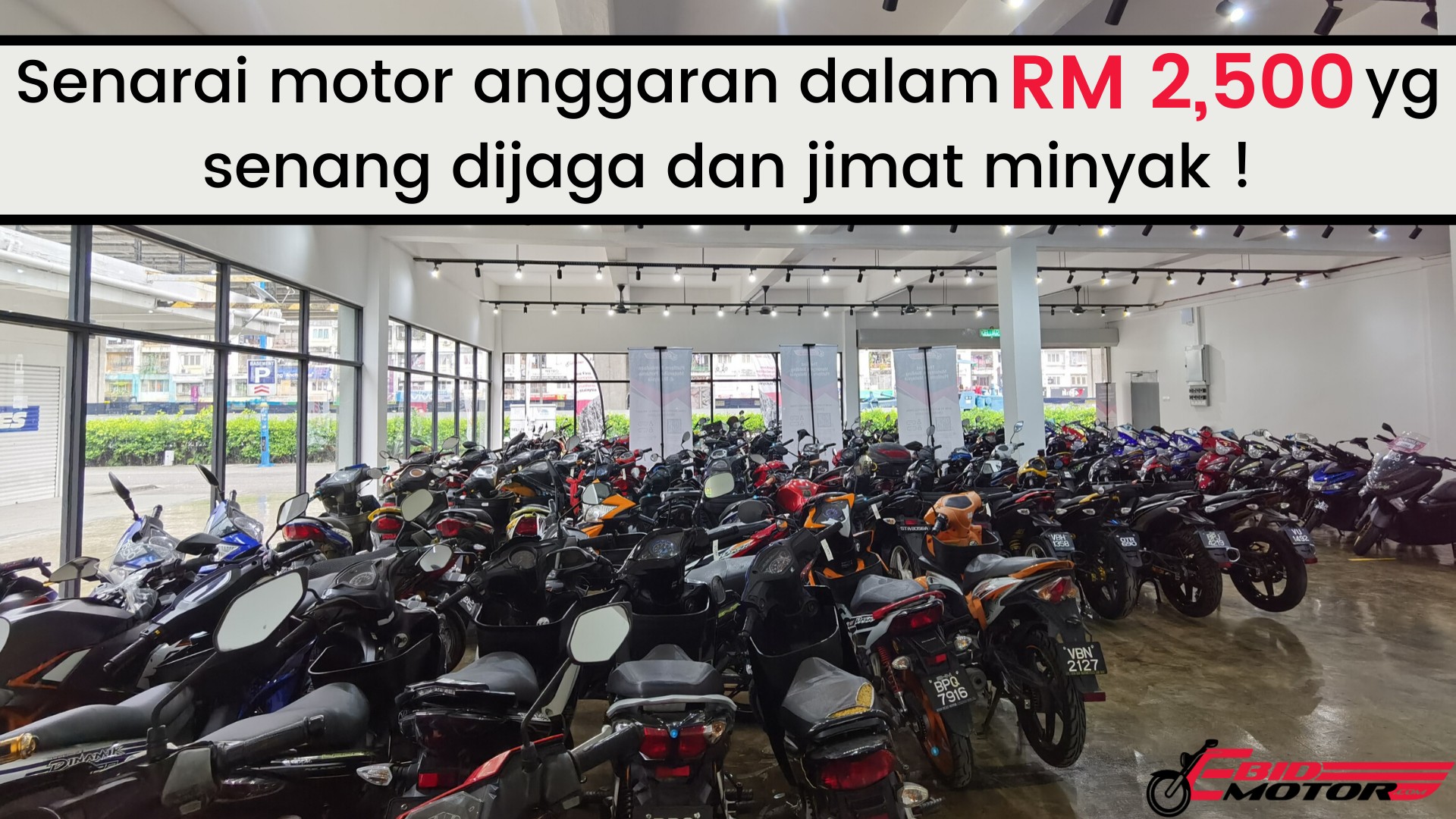 Senarai motosikal terpakai anggaran dlm RM2,500 yg jimat minyak & low maintenance