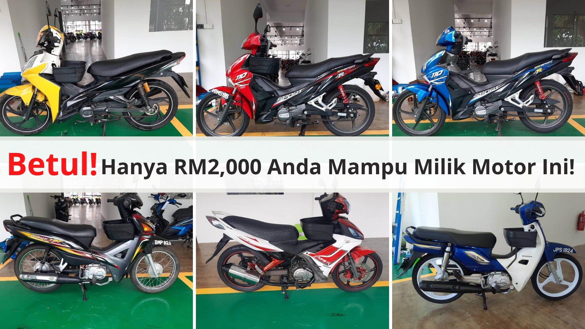 Motosikal Terpakai Harga RM1,000 - RM2,000 Berkondisi Cantik & Jimat Minyak 