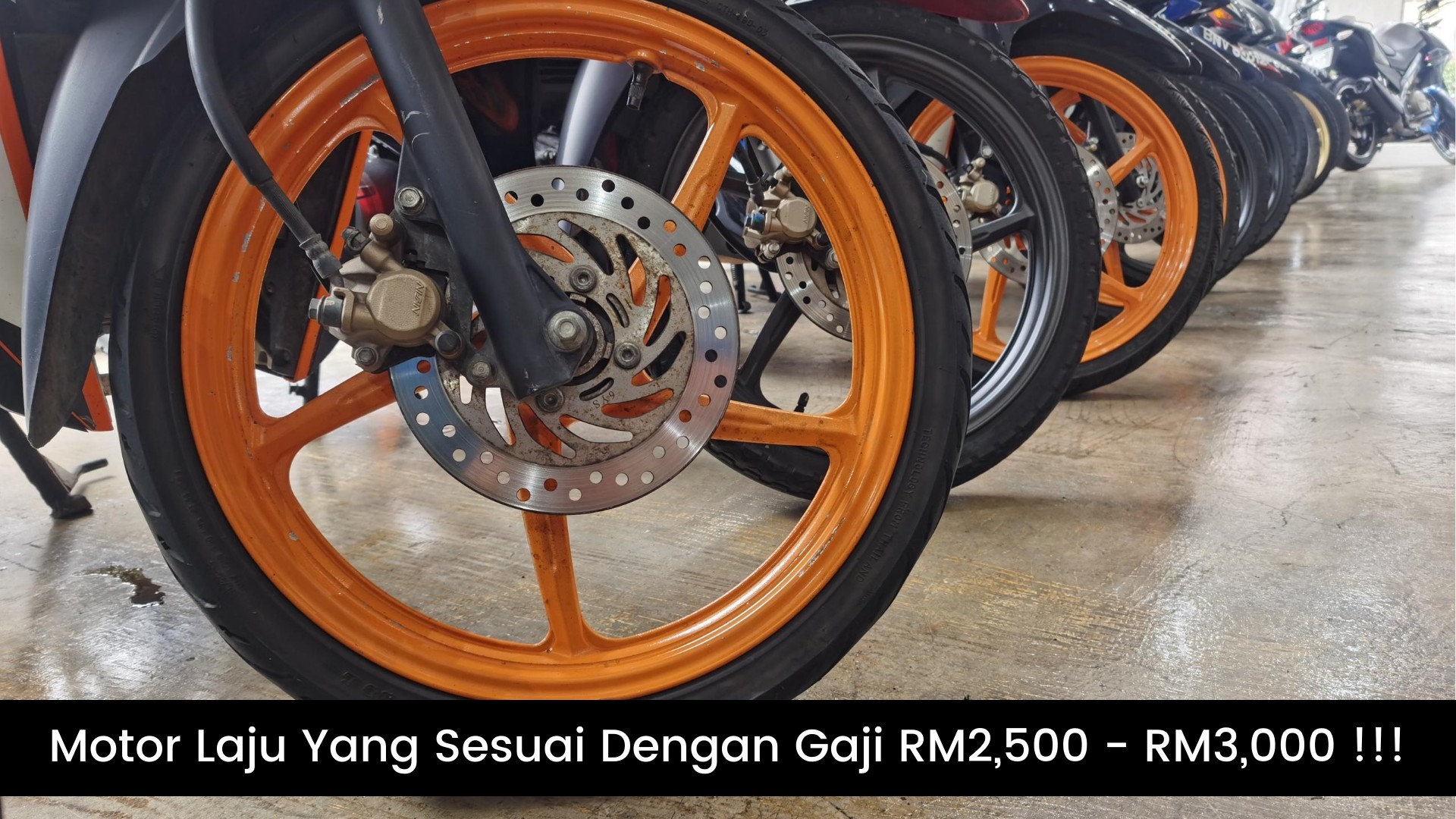 Beli motosikal tanpa komitmen tinggi, orang bergaji bawah RM3,000 mampu milik!