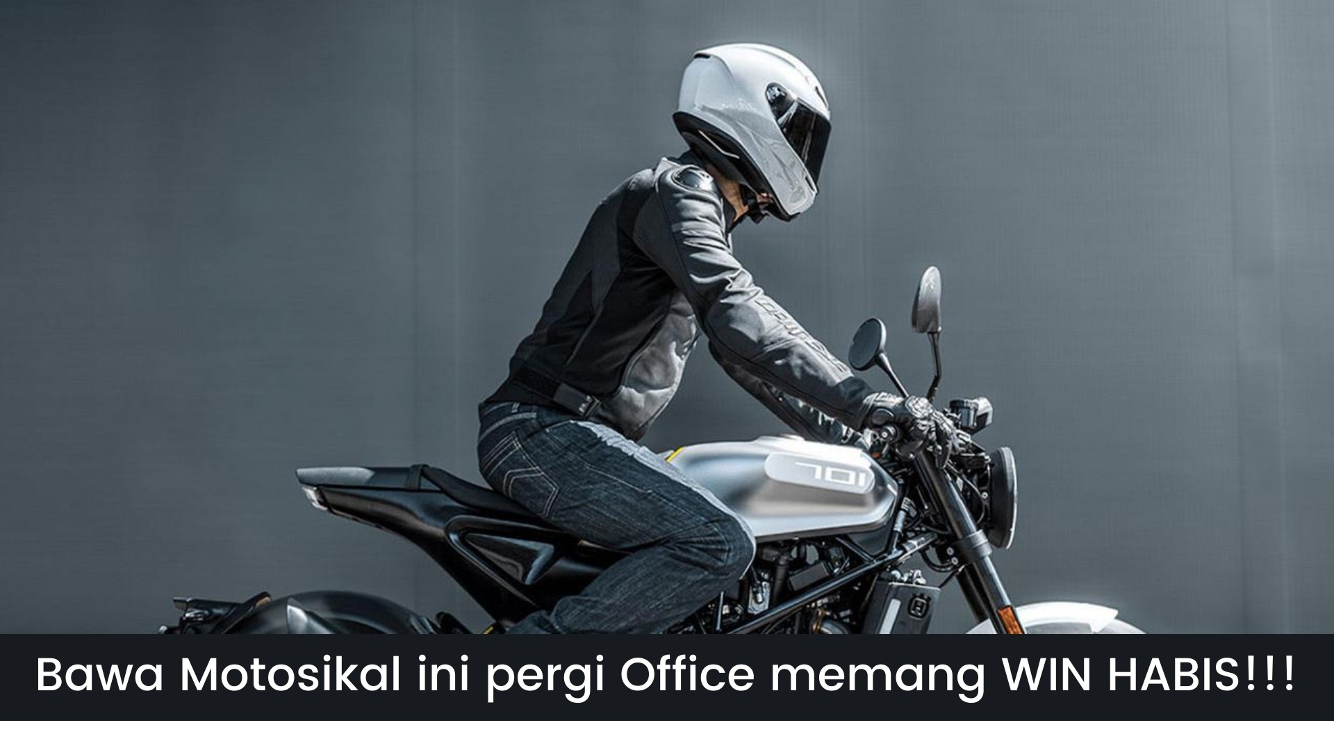 Pegawai White-Collar Naik Motor Ini Bertambah GAYA! Harga Tak Mahal Pun!