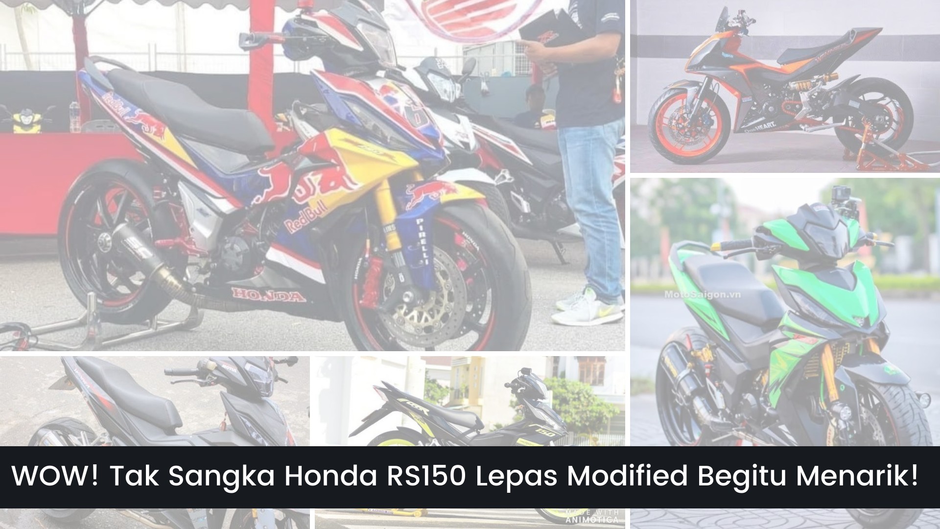 Gambar Modifikasi Honda RS150 Yang Paling Bergaya! 