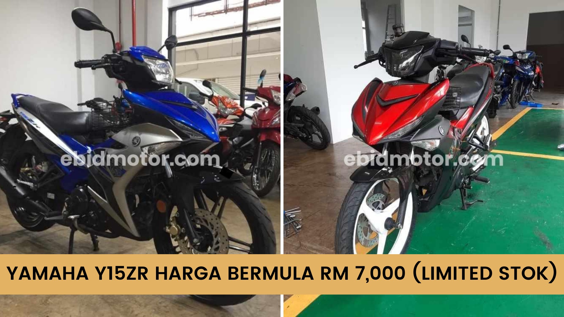 Yamaha Y15ZR Harga Bermula RM7,000! Pembidaan pada 4 SEP 2020 (12PM - 7PM)