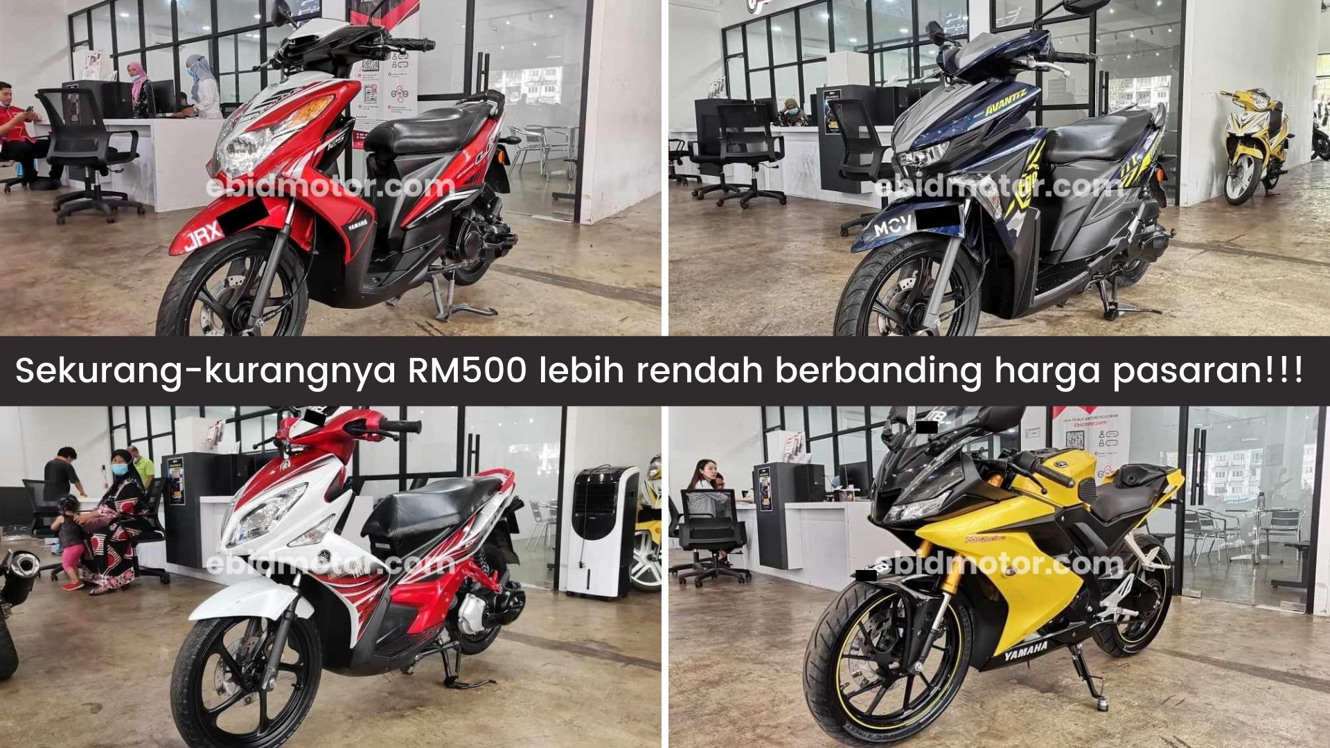 Model-model Yamaha ini harga kami min RM500 lebih rendah berbandingkan dgn pasaran?!