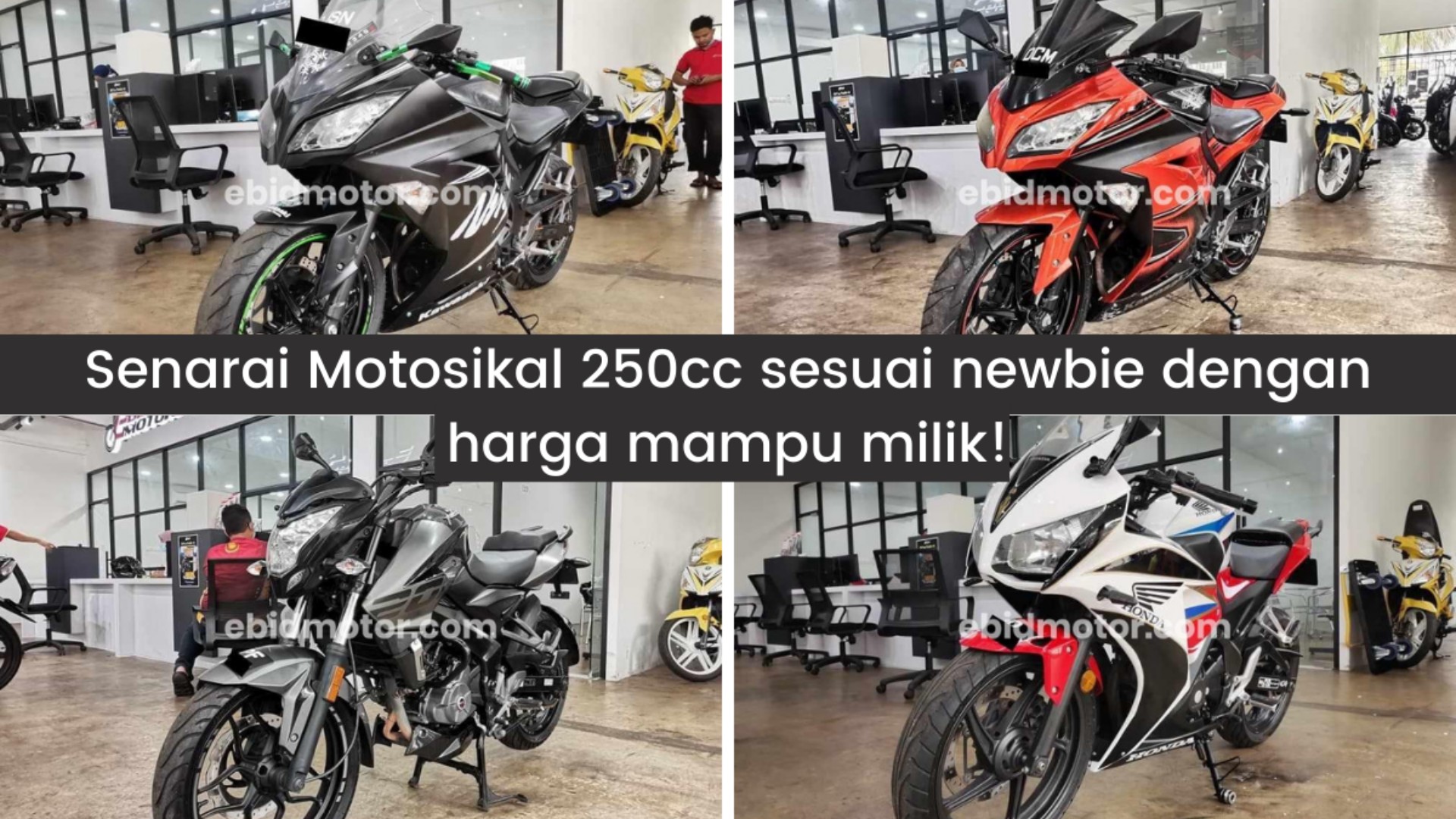 Motor 250cc Harga Berpuluh-Puluh Ribu? CBR, Ninja, Pulsar Semua Harga Mampu Milik! 