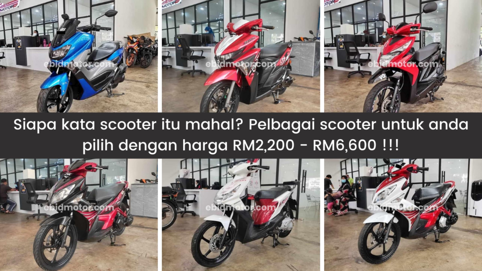 Yamaha Nmax, Ego Avantiz, Nouvo LC, semua ada di sini dengan harga rendah! 