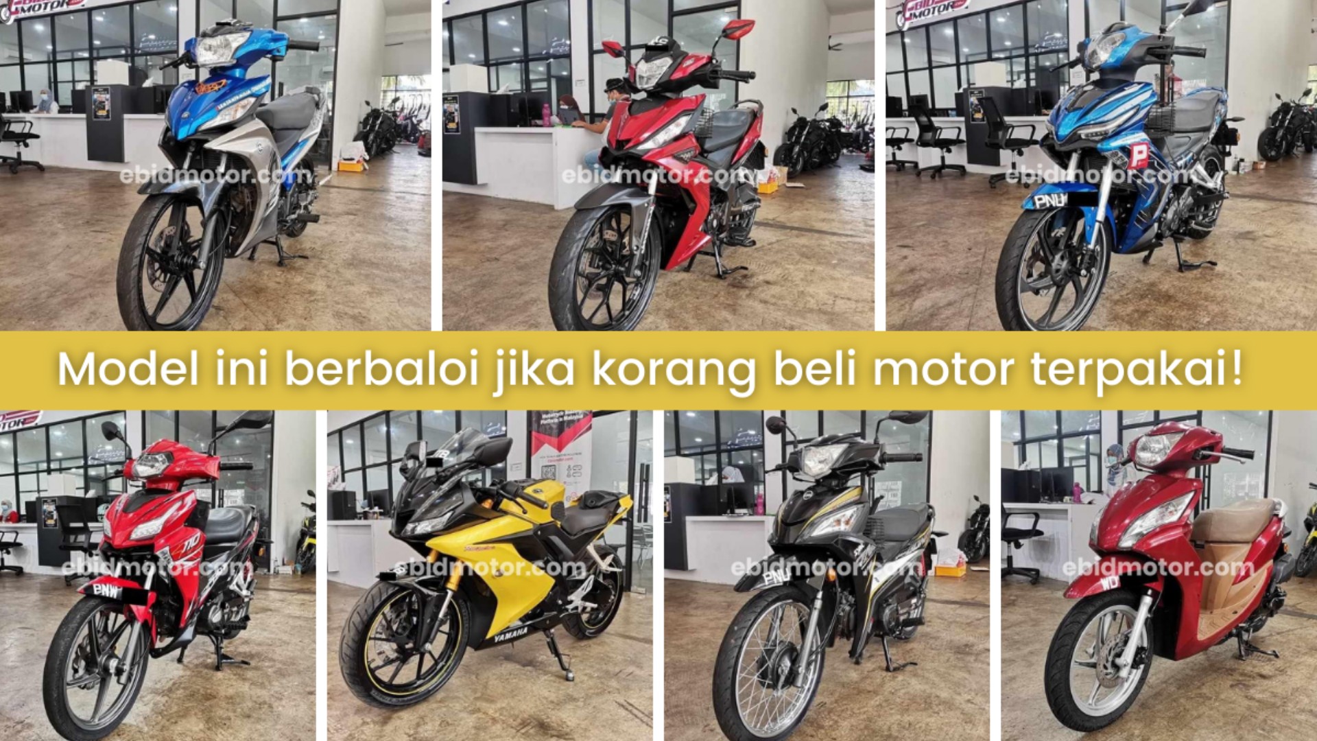 8 Model Motosikal Secondhand Berbaloi di Malaysia