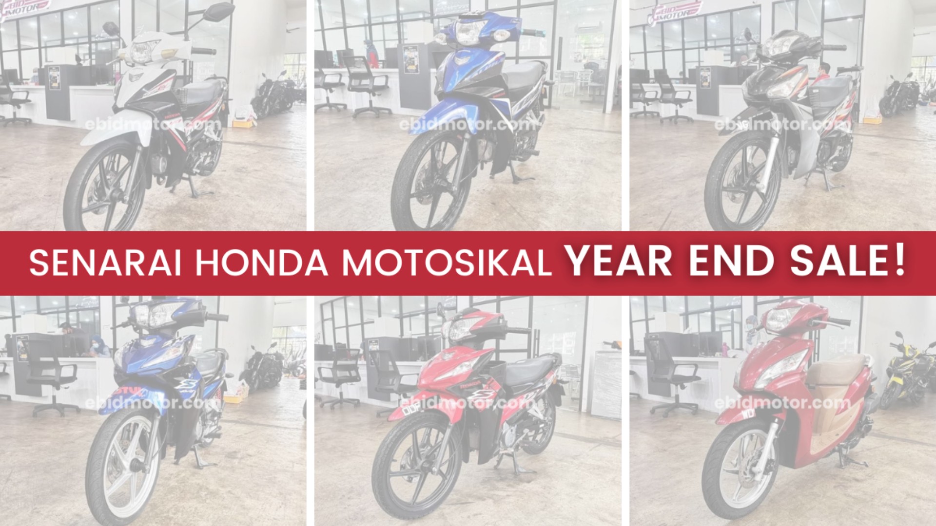 Harga Turun Lagi! Motosikal Berjenama Honda Bermula Dari RM2,800 Siap Tukar Nama!