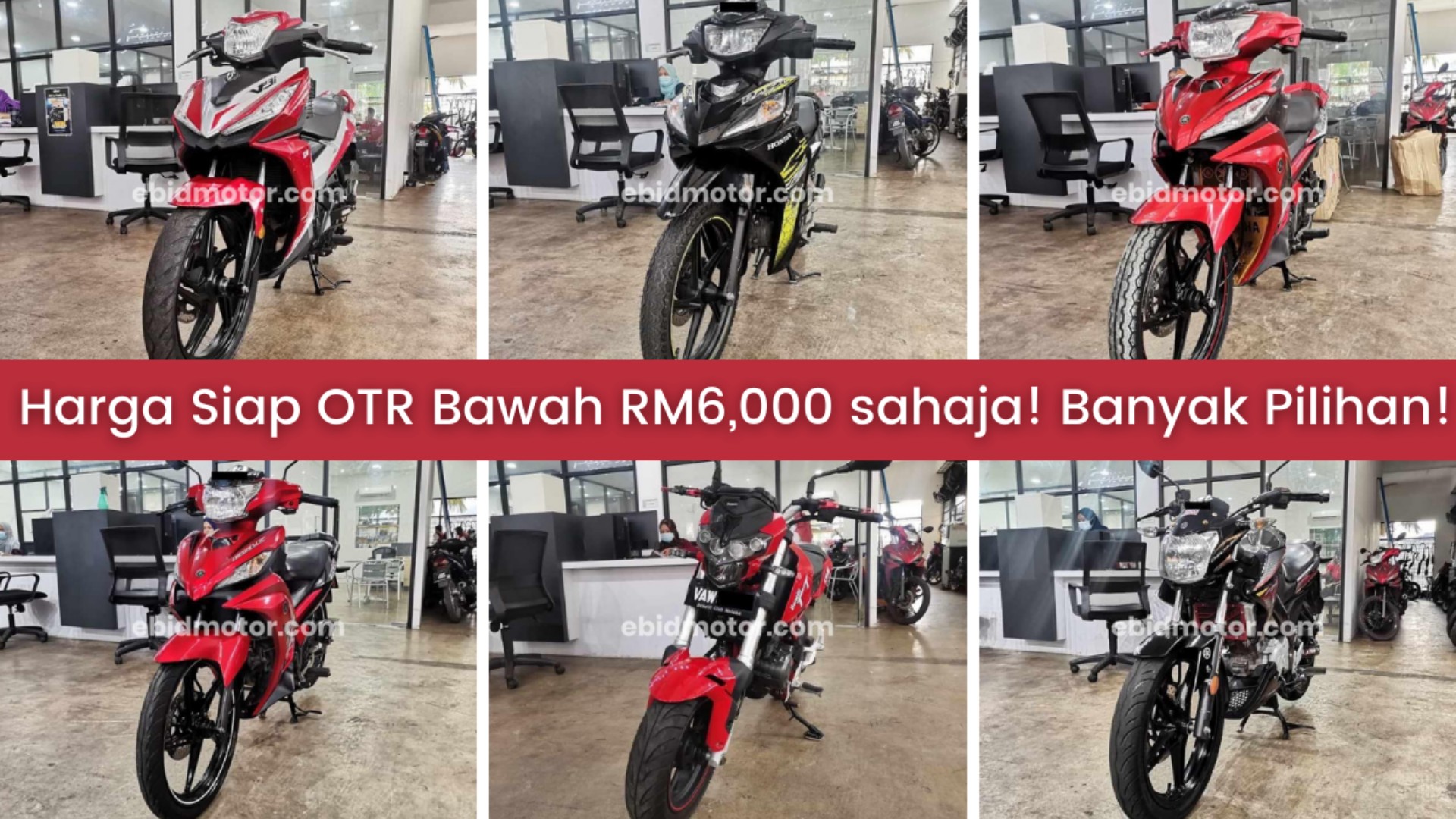 Bawa RM6,000 Untuk Beli Motor Siap Ada Balance Dalam Poket Lagi!