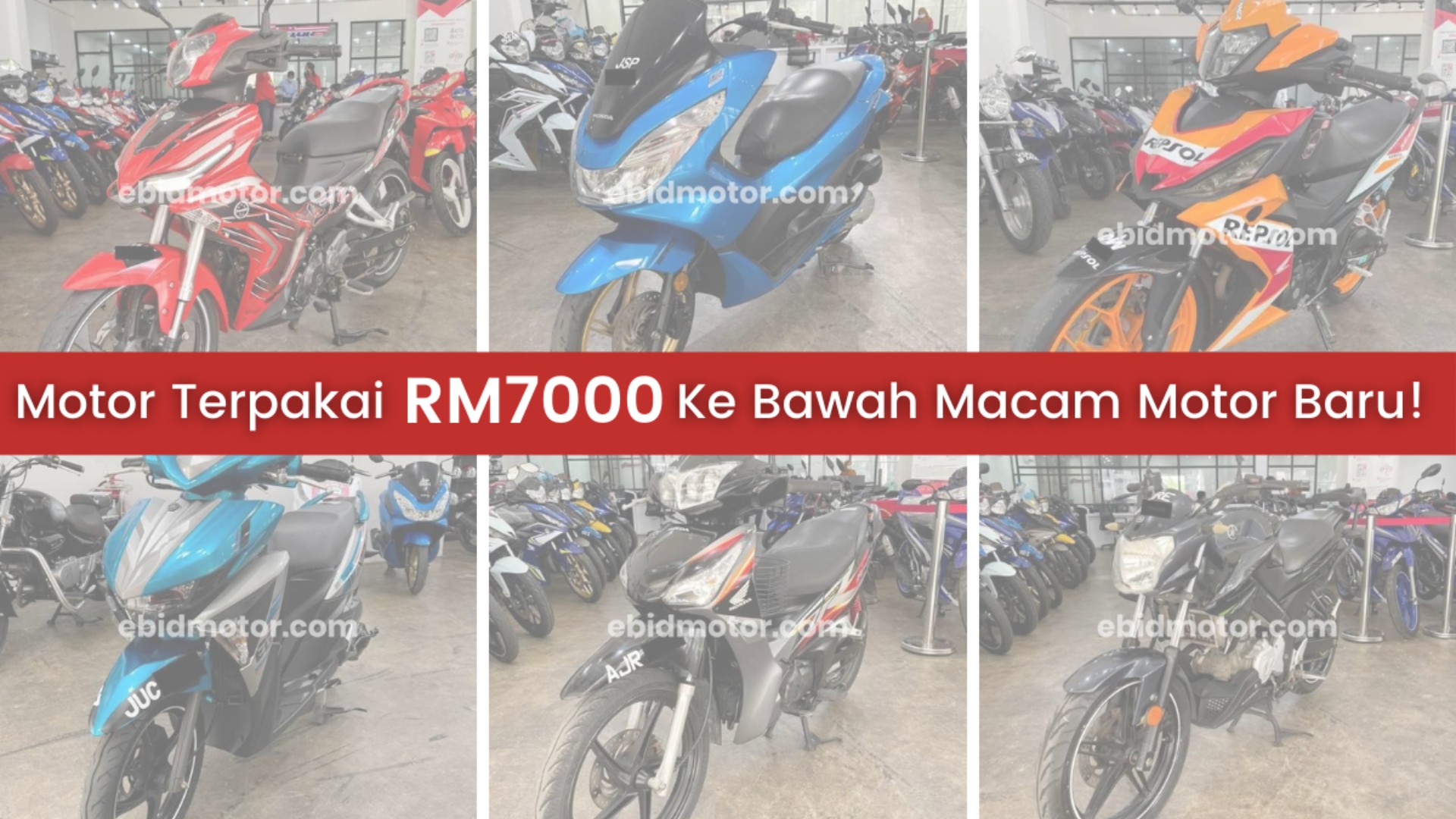 Harga Motor Terpakai Tapi Kondisi Macam Baru! Harga Murah Boleh Pilih!