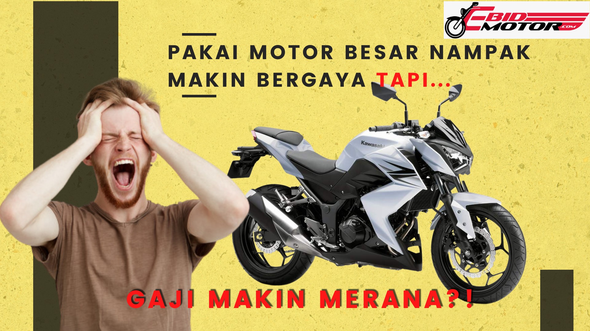 Pakai Motor Besar nampak makin bergaya!  Tapi gaji makin merana?!