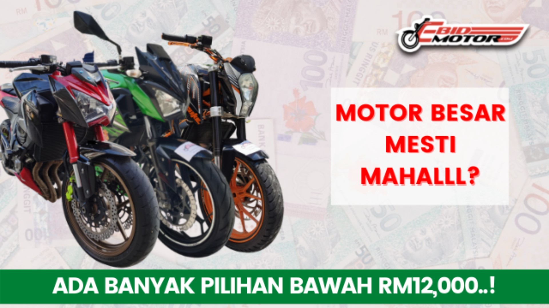 Motor Besar Bawah RM12,000! Berbaloi Beli Pada Tahun 2021!