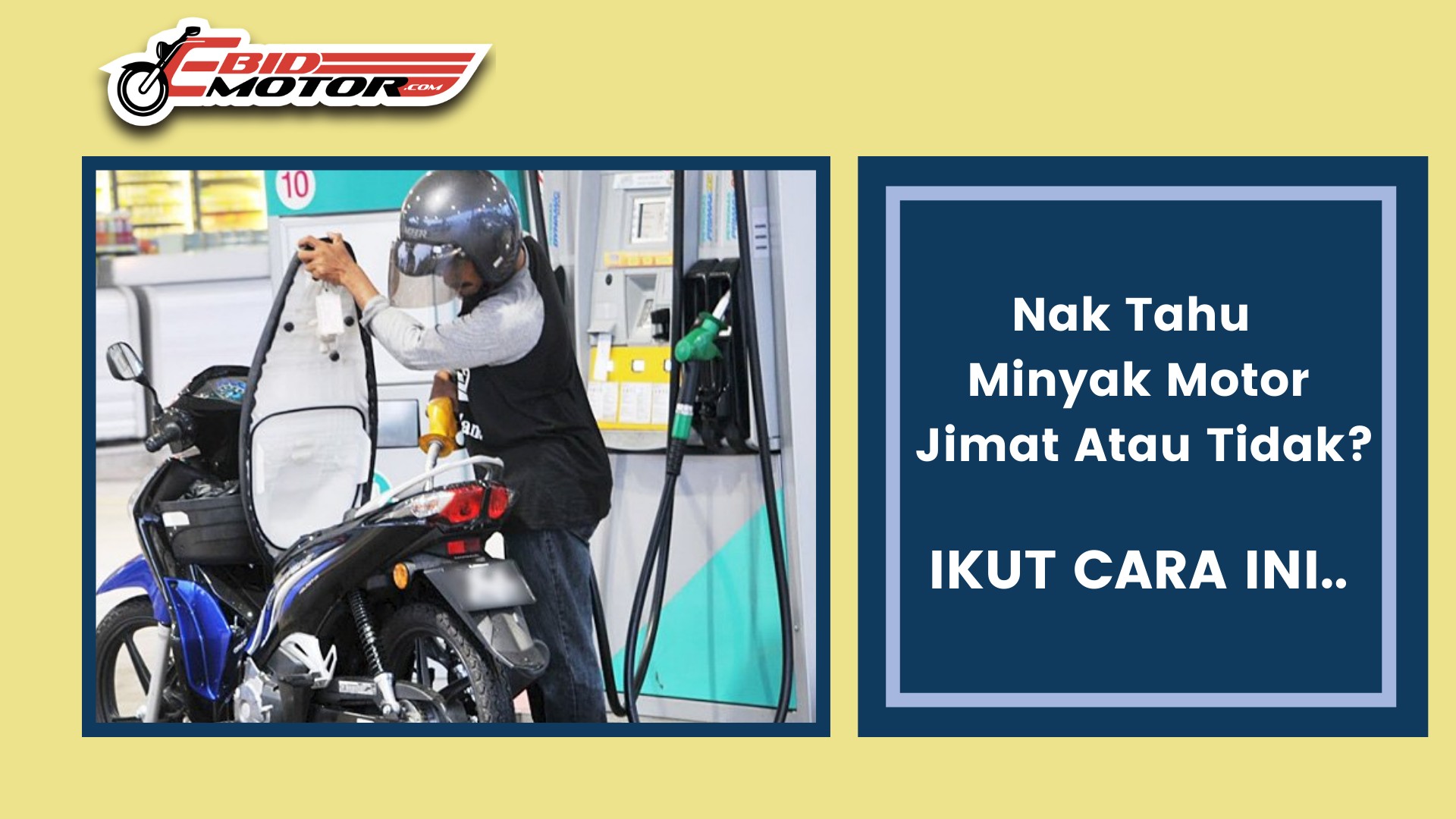 Rugi Dah Beli Motor Kuat Makan Minyak, Cuba Cara Ni Supaya Tak Terperangkap.