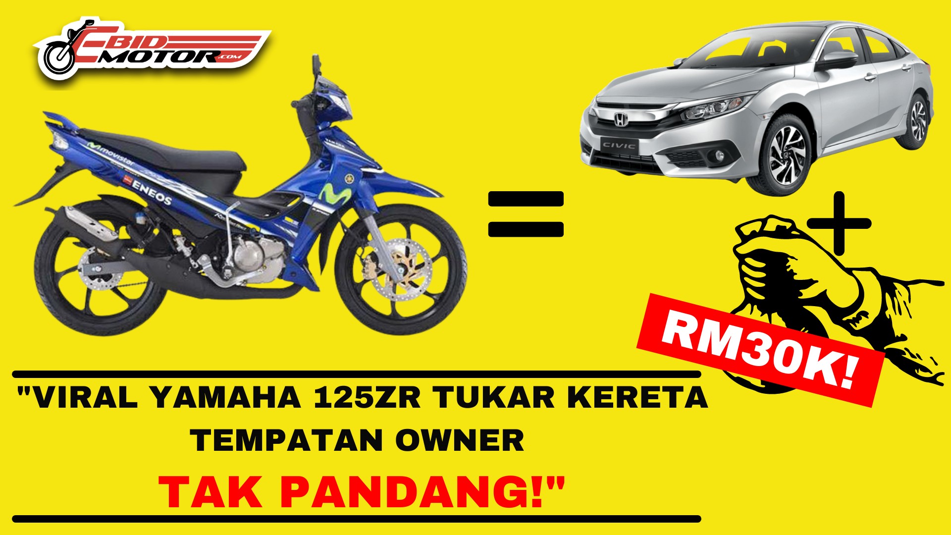 KALAU YAMAHA 125ZR HARGA MAHAL MANA PUN SEMUA ORANG SANGGUP!