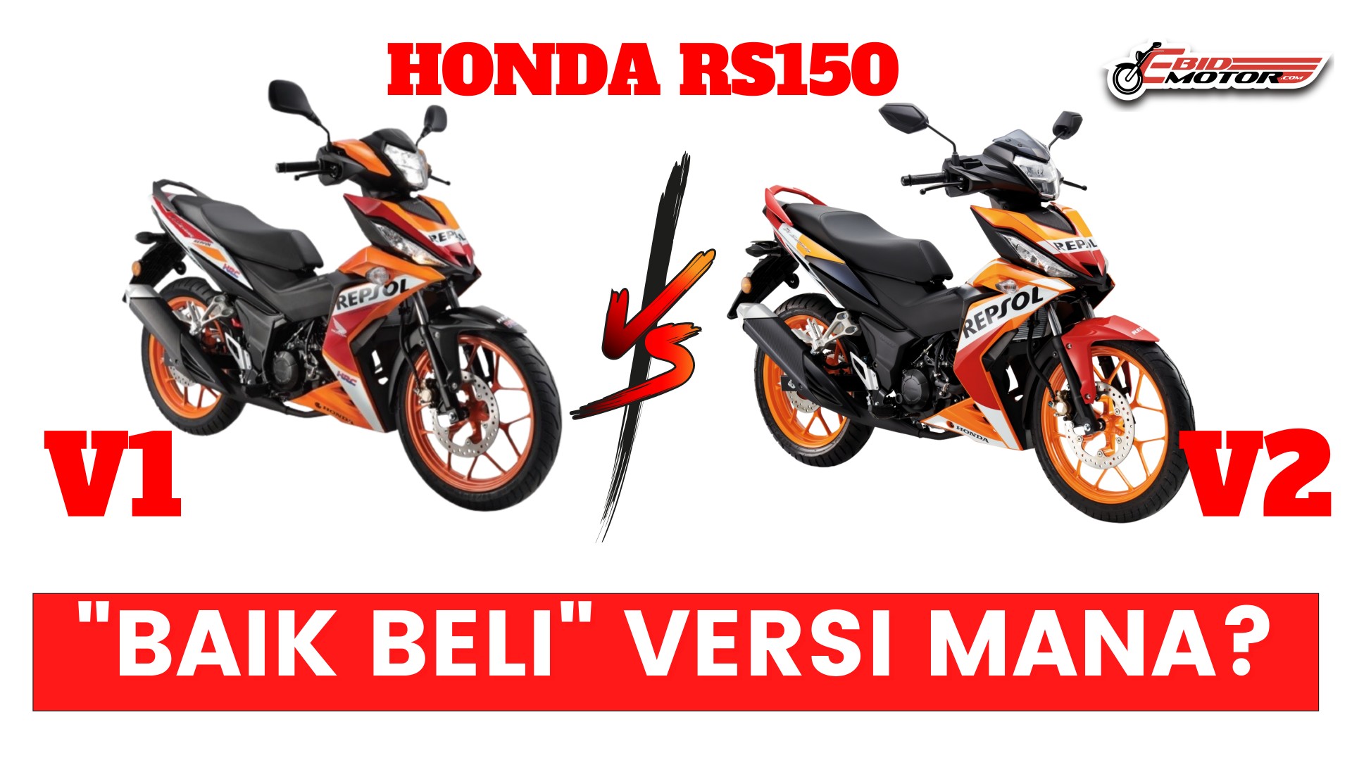 PERBEZAAN RS150 V1 V2 PALING KETARA EBidMotor