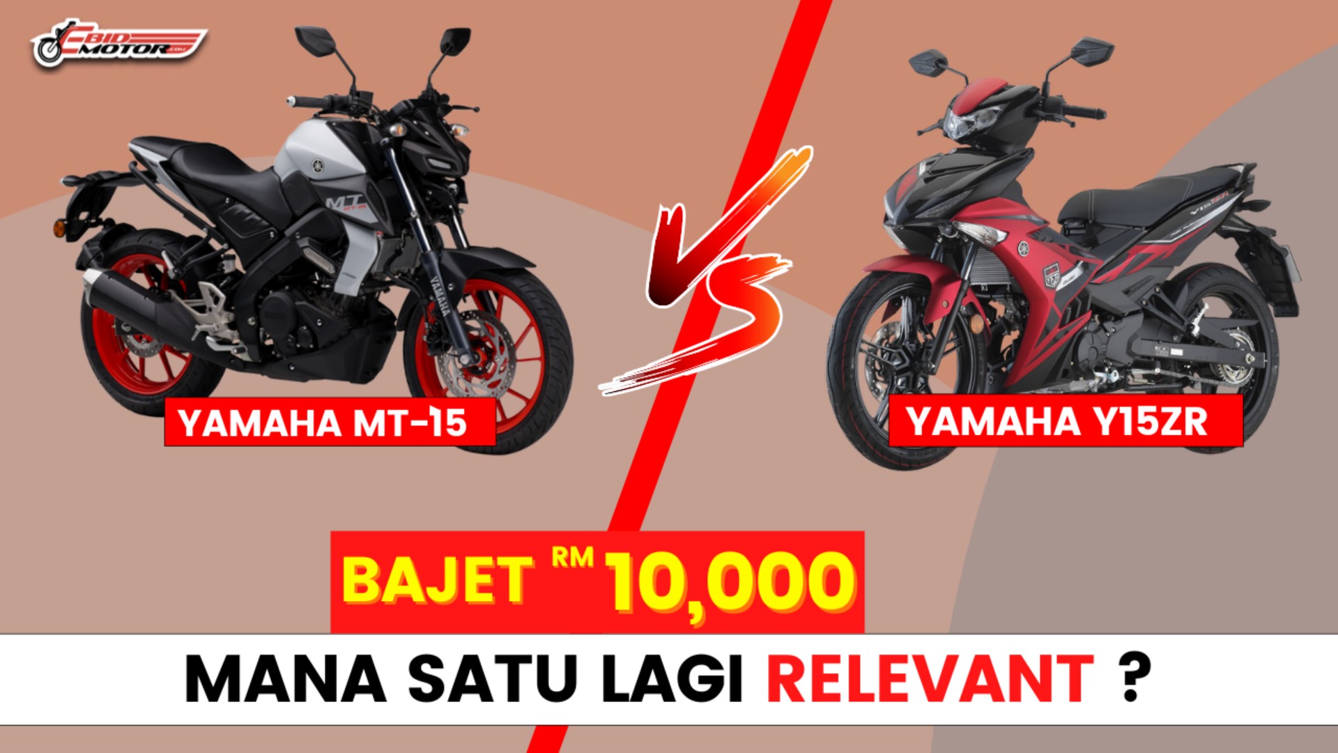 Perbandingan A-Z YAMAHA Y15ZR & YAMAHA MT-15 ! Baik Beli Mana?