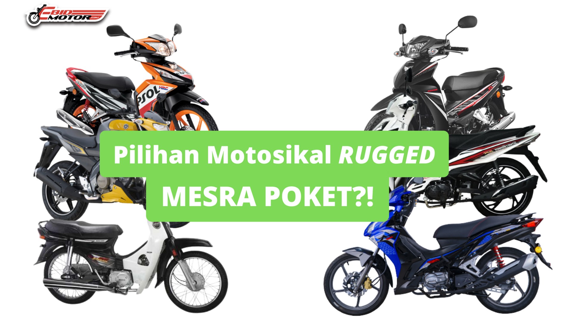 Pilihan Motosikal terpakai TAHAN LASAK Dengan Bajet RM5,000 Kebawah! 