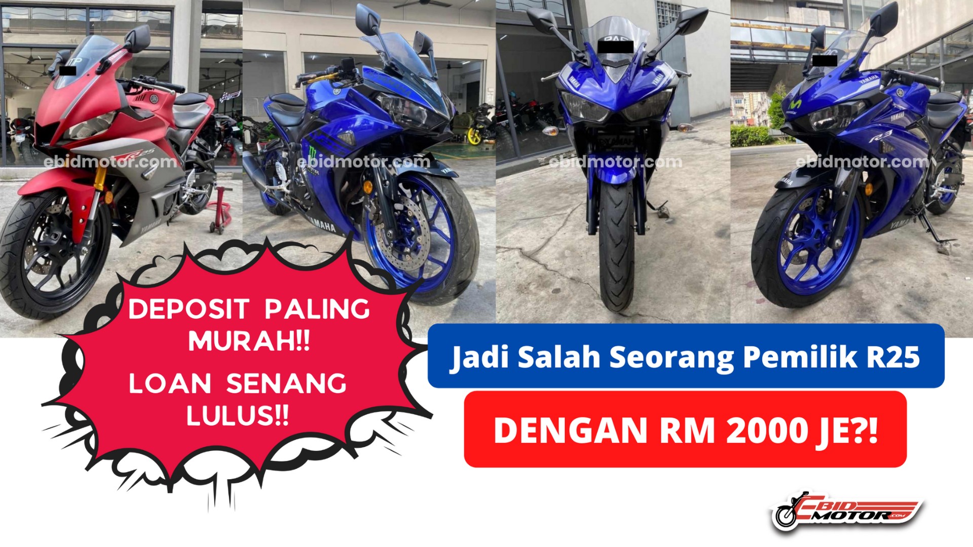 Miliki Yamaha R25 PALING MURAH Dengan Deposit TERMURAH dalam KL & Selangor!!