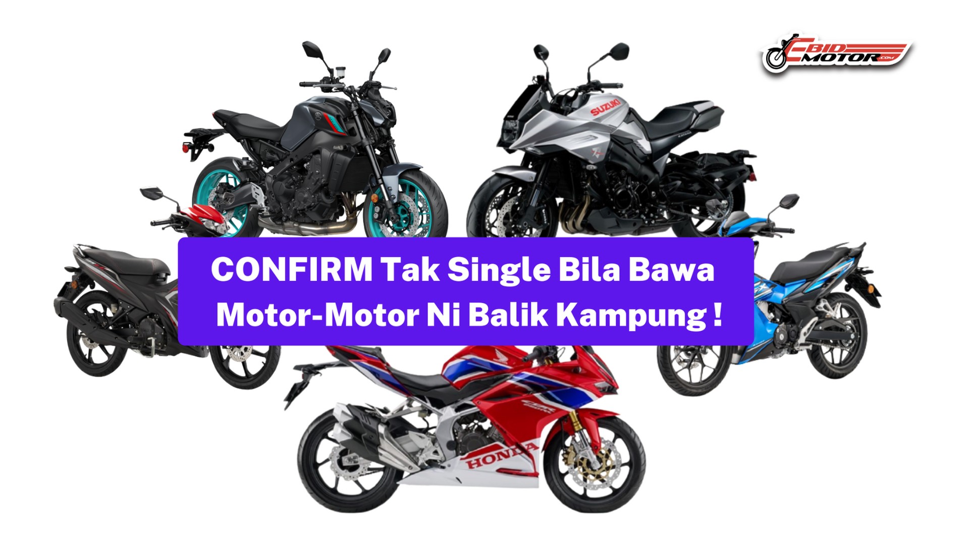 Motor Pun Double Piston Takkan Korang Masih Lagi SINGLE? Ini 5 Motosikal Standard CONFIRM Dapat Pikat Awek Masa Raya