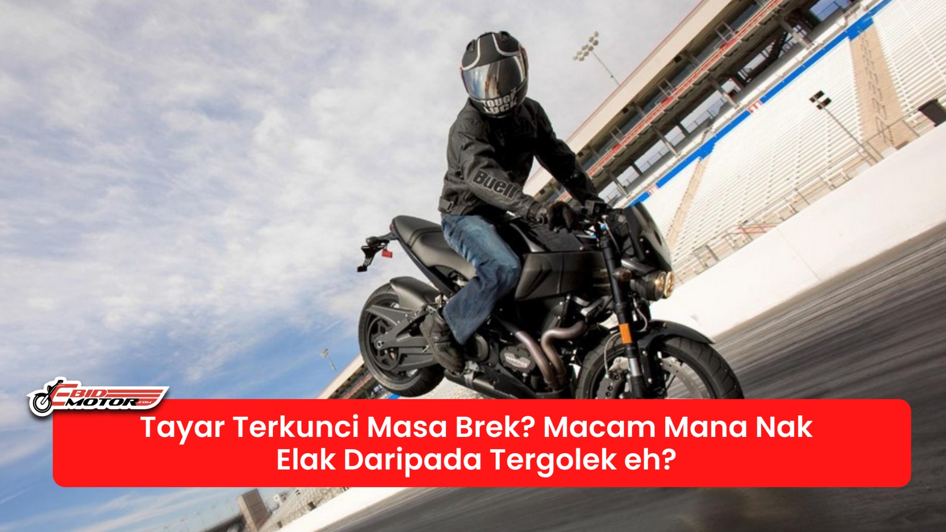 Tayar Motor Terkunci Masa Brek? Korang Boleh KEMALANGAN Kalau Tak Buat Benda NI!