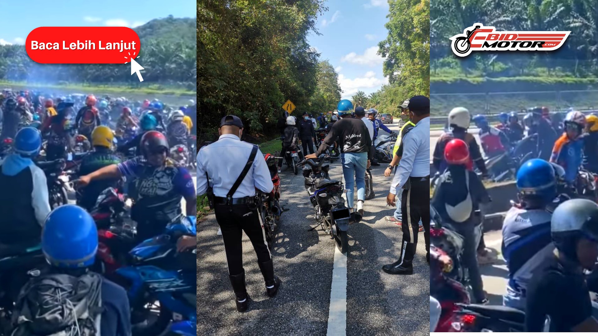 Geng Konvoi Kena 307 Saman, Lepas Polis Ternampak Posting Viral Di Twitter.