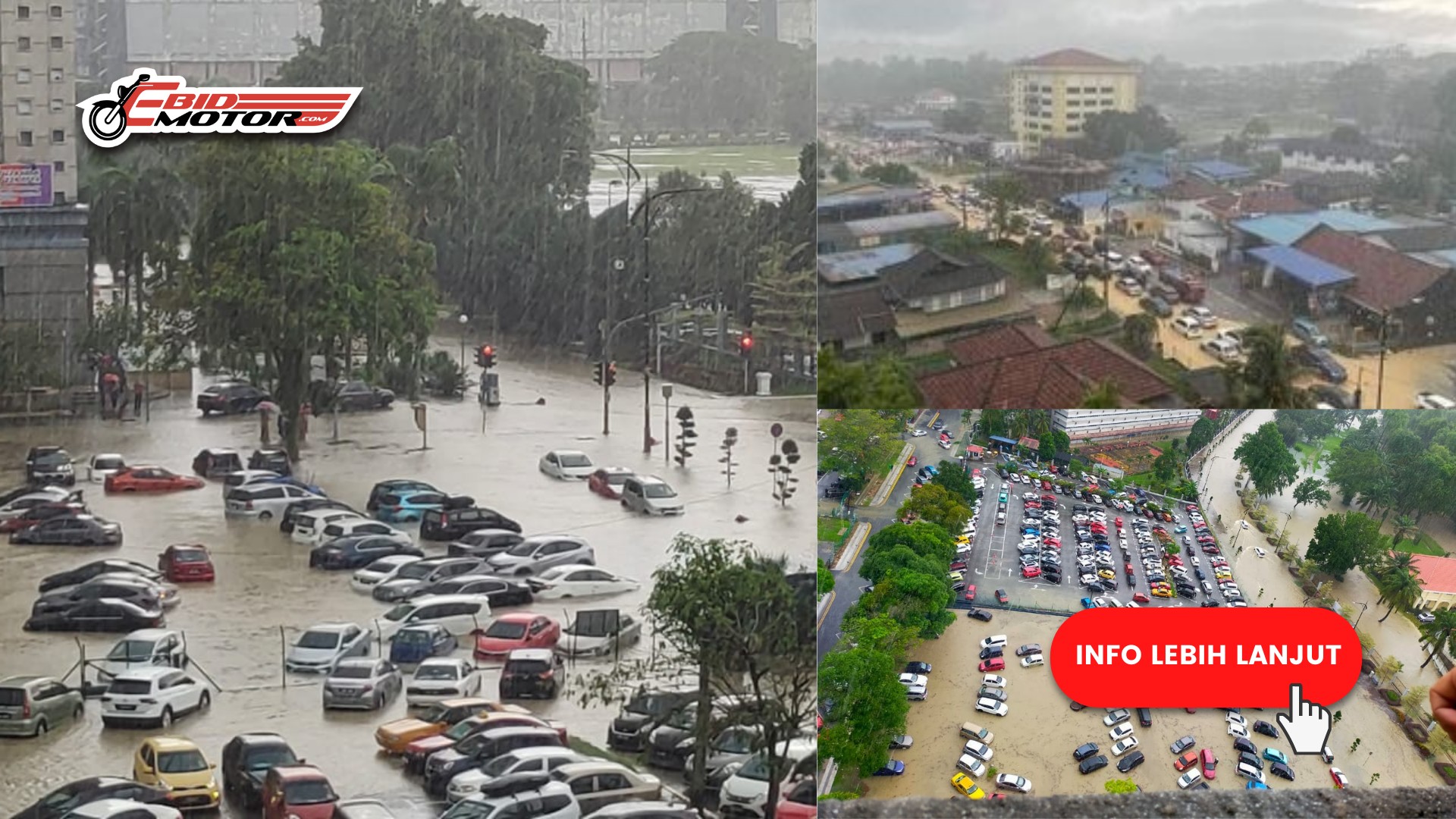Banjir Kilat Di Johor Bharu, Hampir 500 Kenderaan Dilaporkan Tenggelam!
