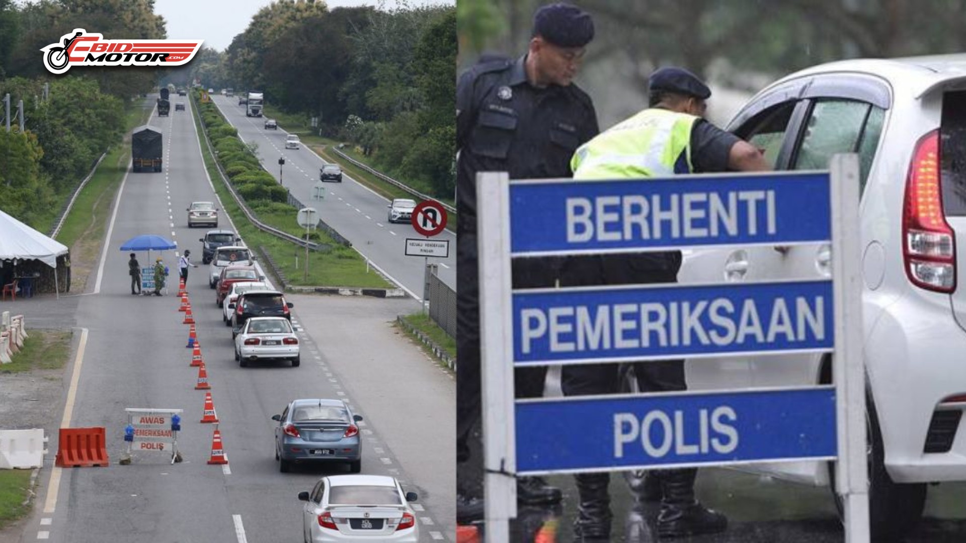 #GE15: SJR 24 Jam, Ini Senarai 10 Kawasan 'Hotspot' Roadblock PDRM!