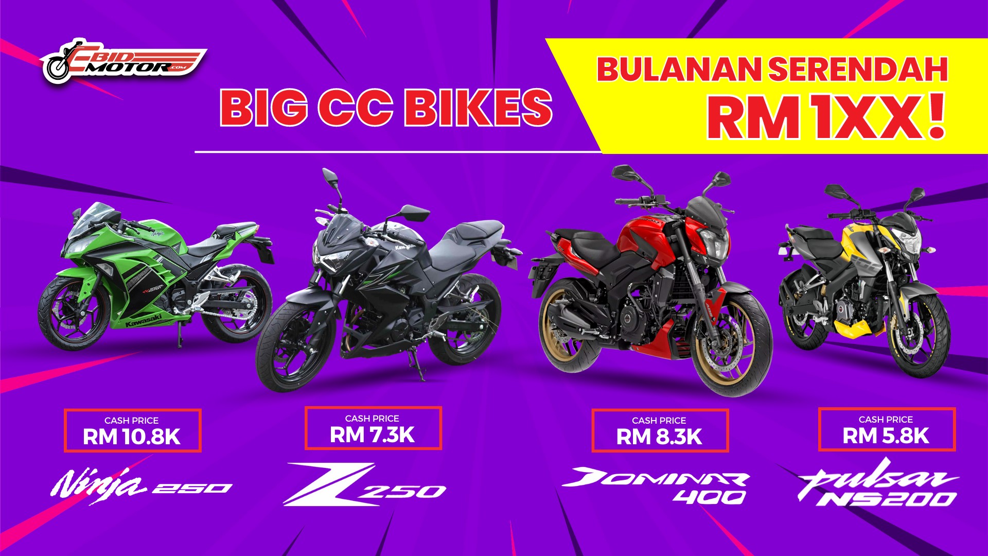 Gaji RM 1.5K Tak Boleh Angkat Sportbike? Ini 7 Big Bikes Mampu Milik RUGI Tak Beli!