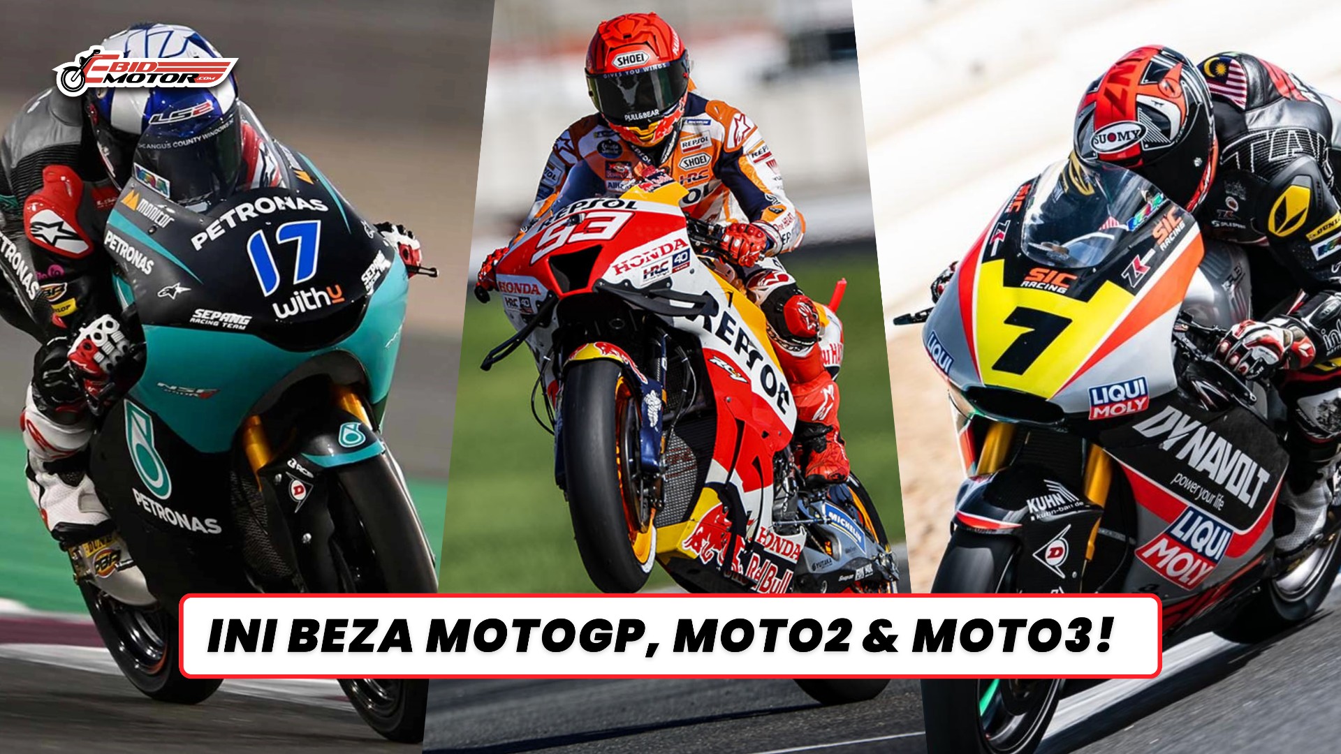 Ini Fakta Dan Perbezaan MotoGP, Moto2 & Moto3 Yang Ramai Tak Tahu!