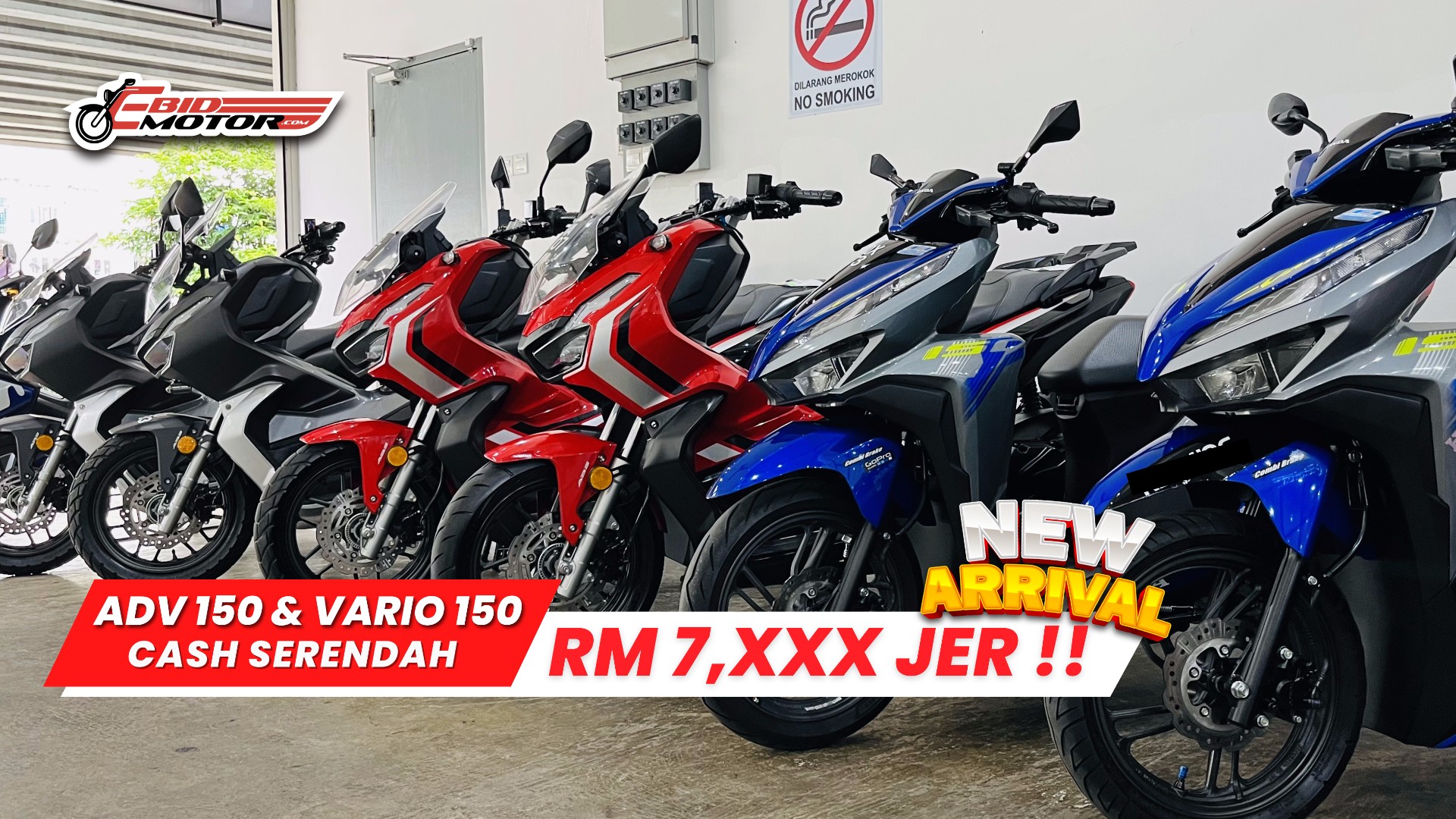 ADV 150 & Vario 150 Harga Runtuh Kaw-Kaw! Low Mileage, Harga Dari RM7,XXX!