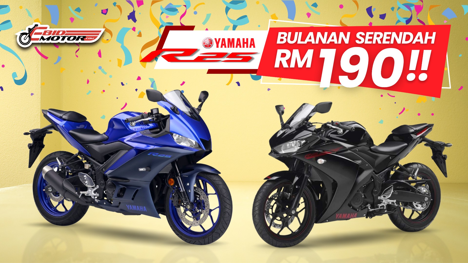 Yamaha R25 Harga Terendah Di Lembah Klang! Bulanan Murah, Deposit Tak Cekik Darah!