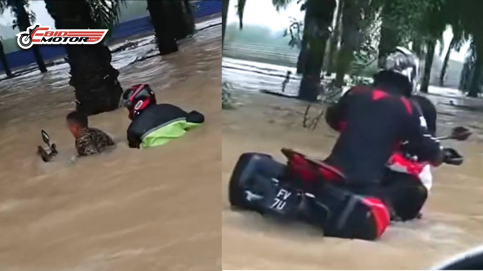 Konvoi Dari Singapura Nyaris Bertemu Ajal Dihanyutkan Banjir Di Johor! 