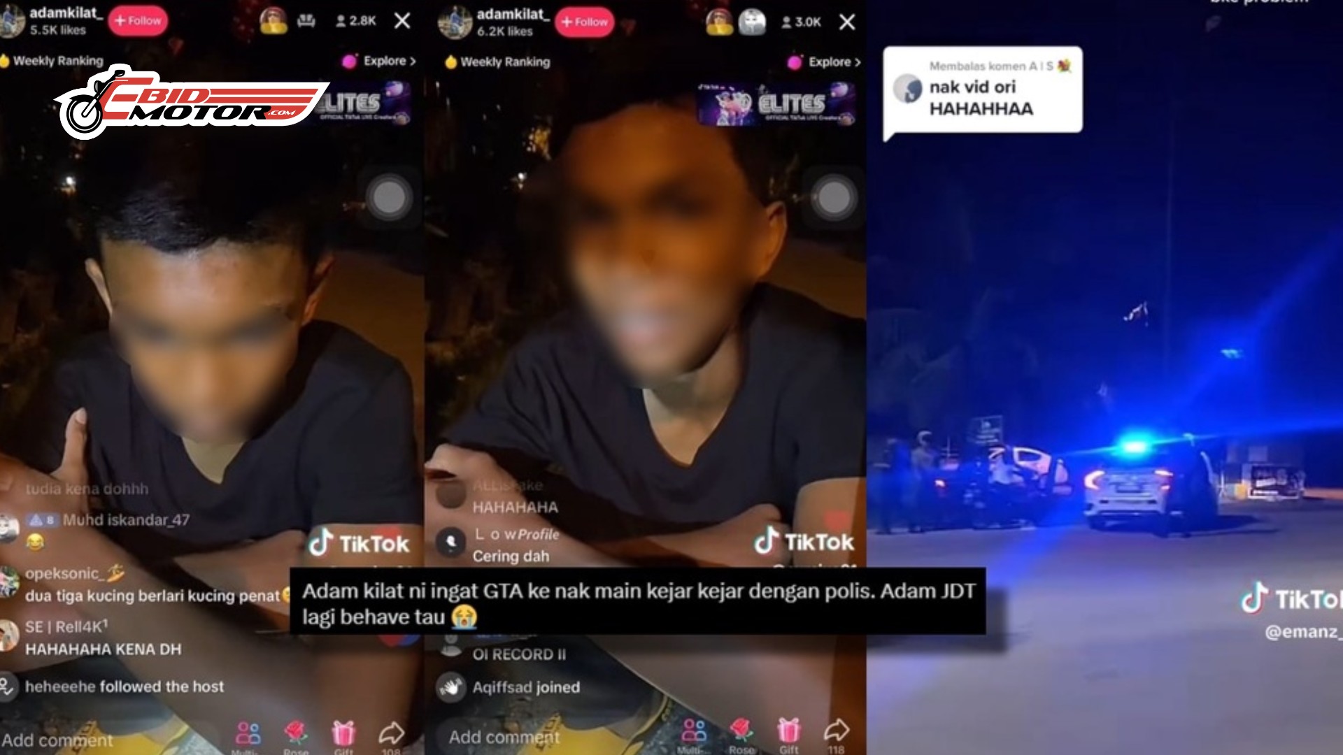 Mat Rempit Tingkatan 2 Dicekup 'On The Spot' Lepas Cabar Polis Dalam TikTok!