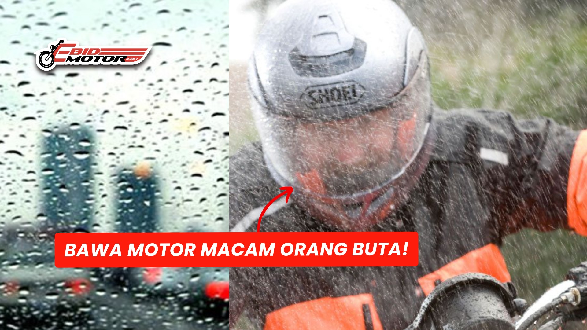 Inilah 5 Cara Boleh DIY Untuk Elak Visor KABUR Bila Ride Dalam Hujan!