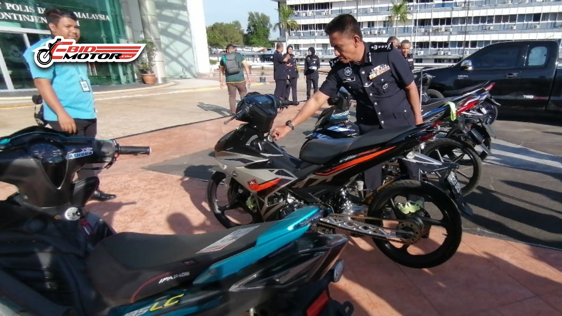 Polis Pinda Akta, Akan Musnahkan Semua Parts Motor Modified Yang Disita!