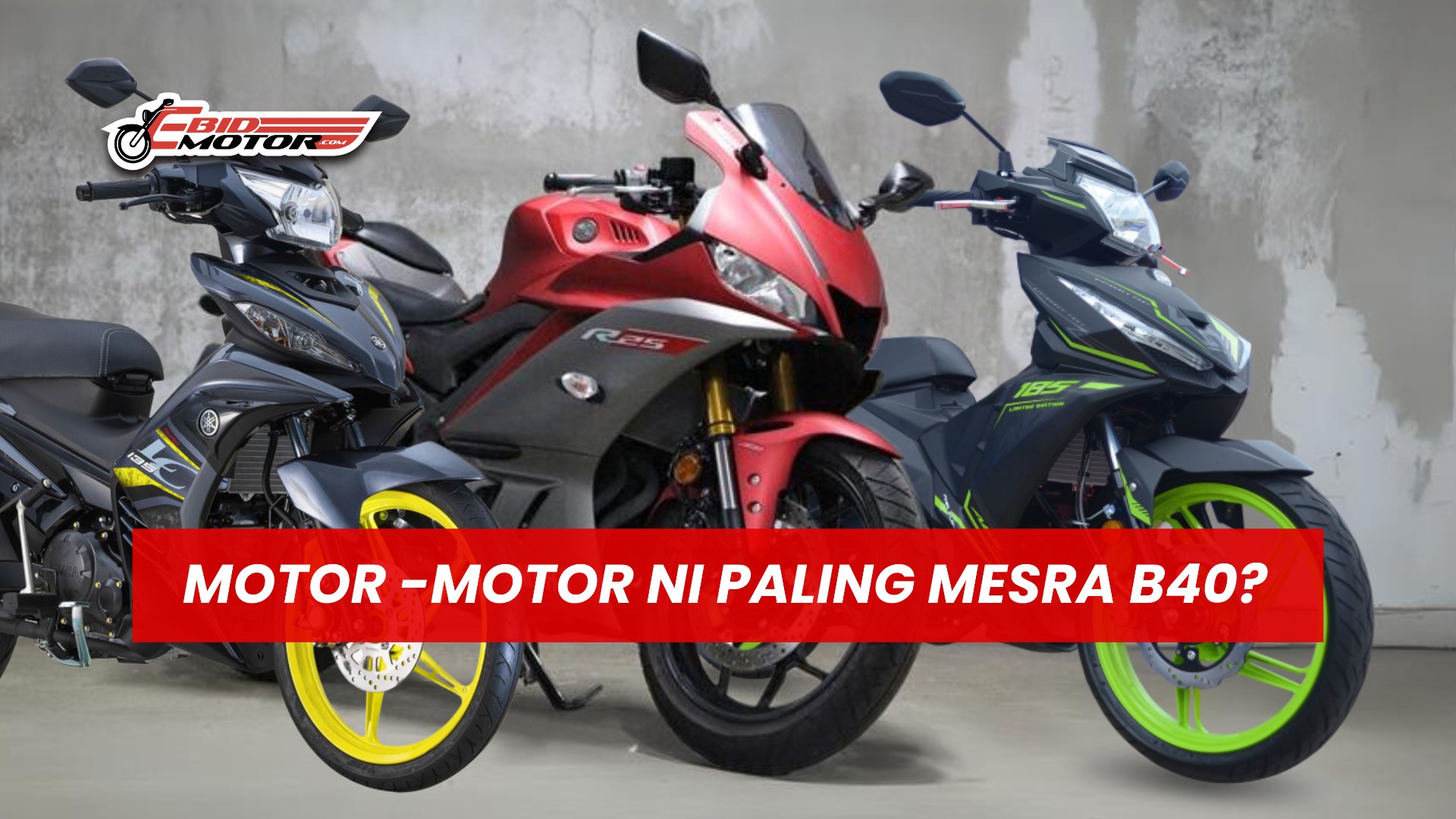 Gaji Layak Dapat Bantuan Kerajaan? Inilah Motor Bajet Yang Sesuai Untuk Anda!