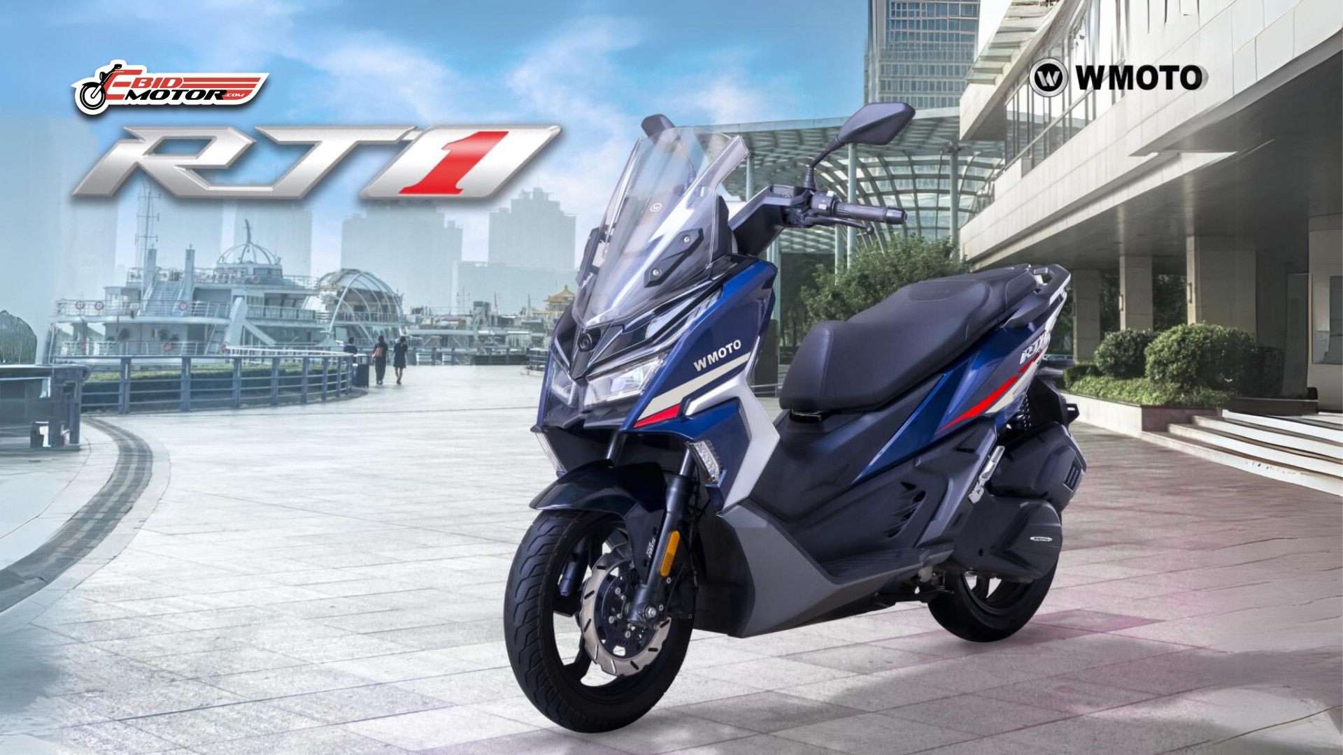 WMOTO Pertaruhkan RT1, Skuter 150cc Murah PERTAMA Dengan TCS!