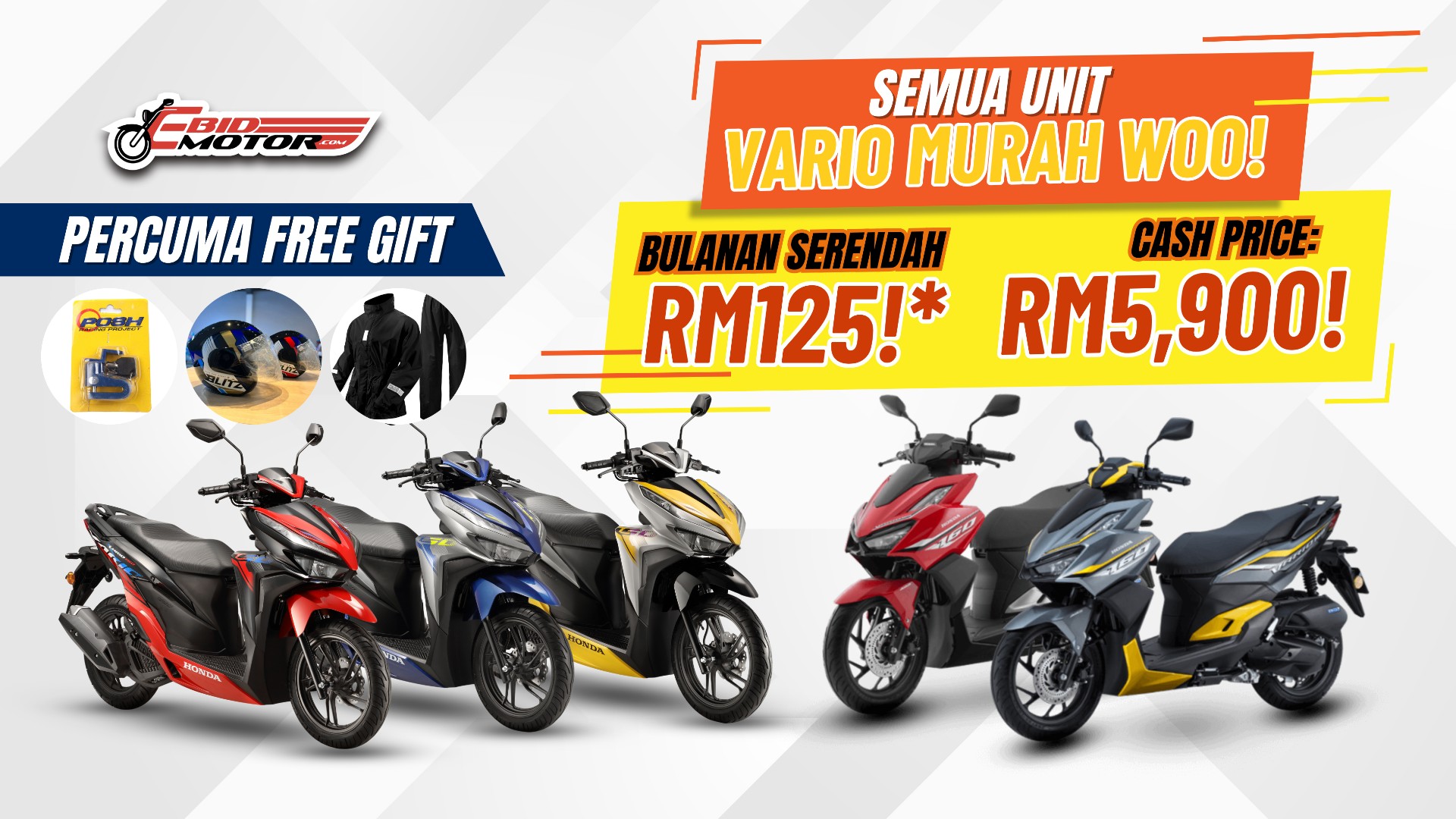 #Promosi: Honda Vario 150 / 160 Semua TURUN HARGA, Terendah Di Lembah Klang!