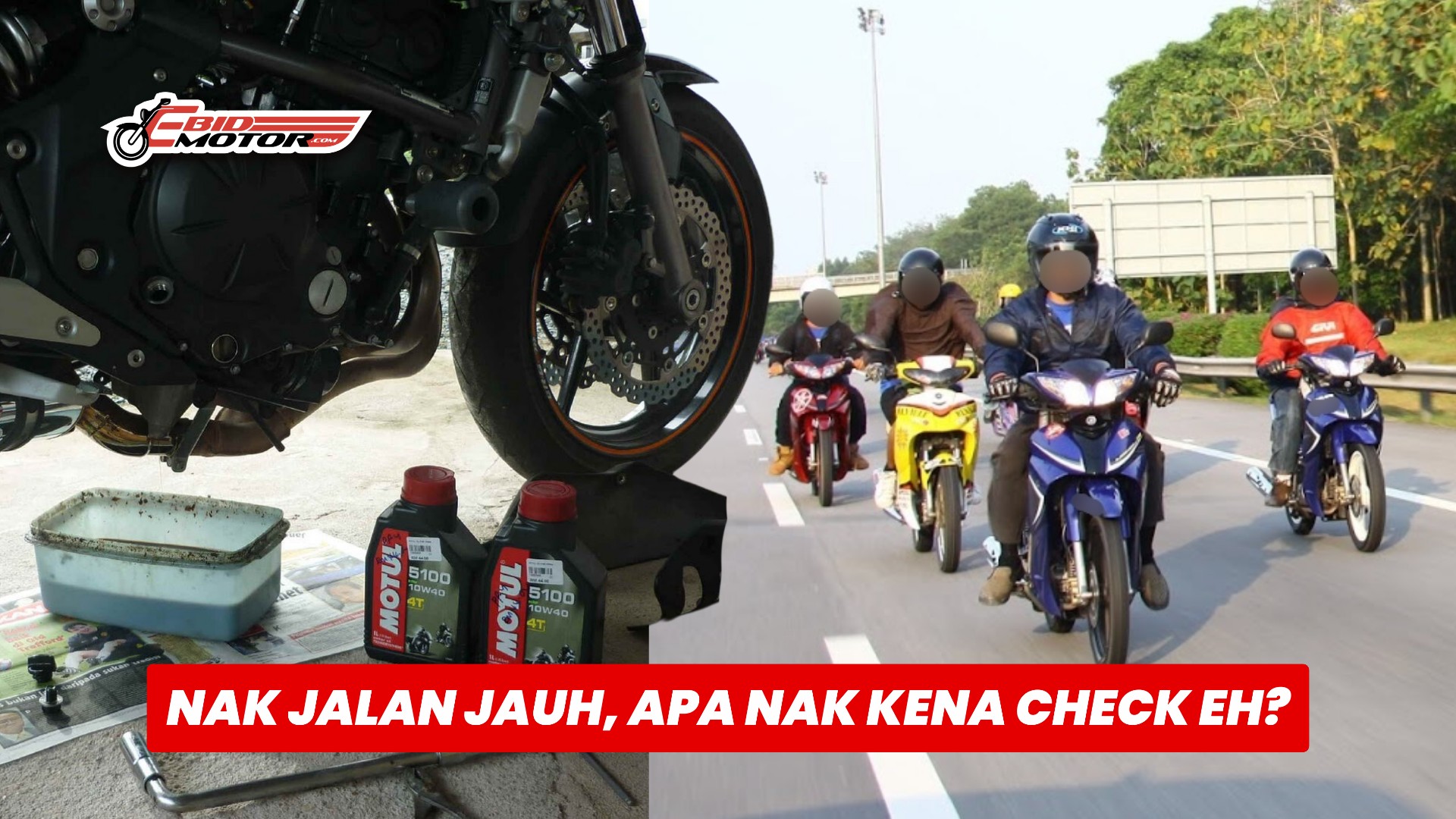 Naik Motor Balik Kampung, 9 Checklist Ini Dah Periksa Ke Belum?