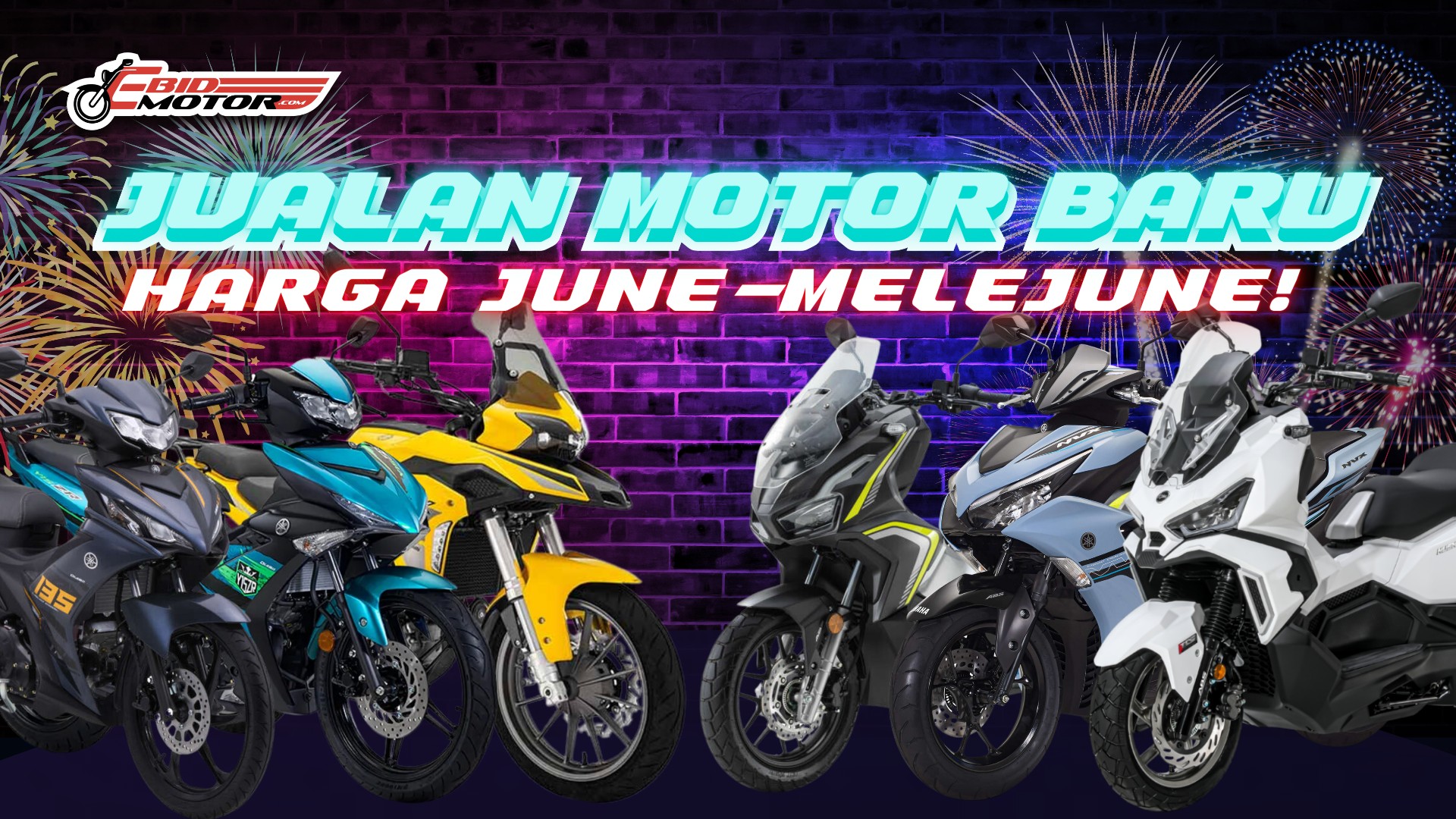 OFFER! OFFER! Beli Motor Baru, Gerenti Dapat RM300 CASH + FREE GIFT!! 
