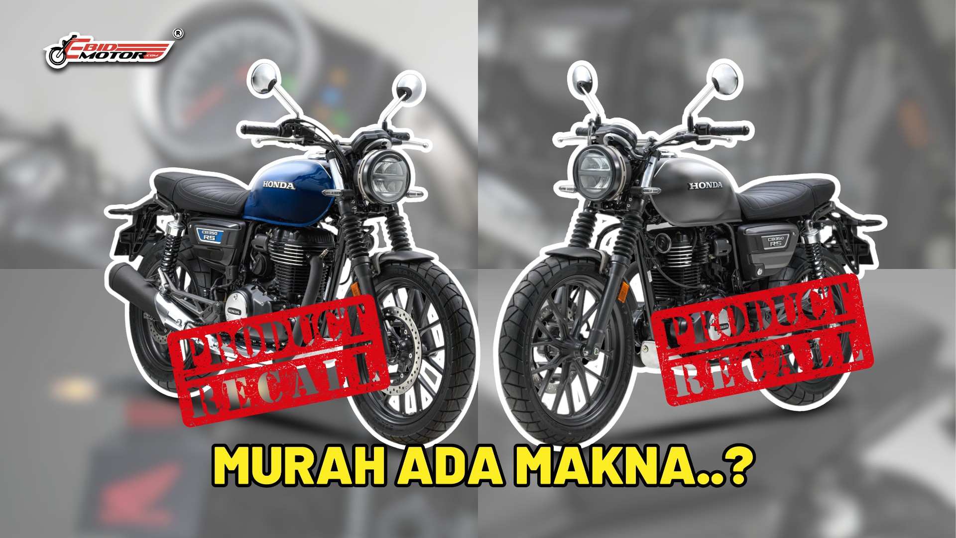 Tak Patuh Spesifikasi, JPJ Panggil Semula Honda CB350RS!