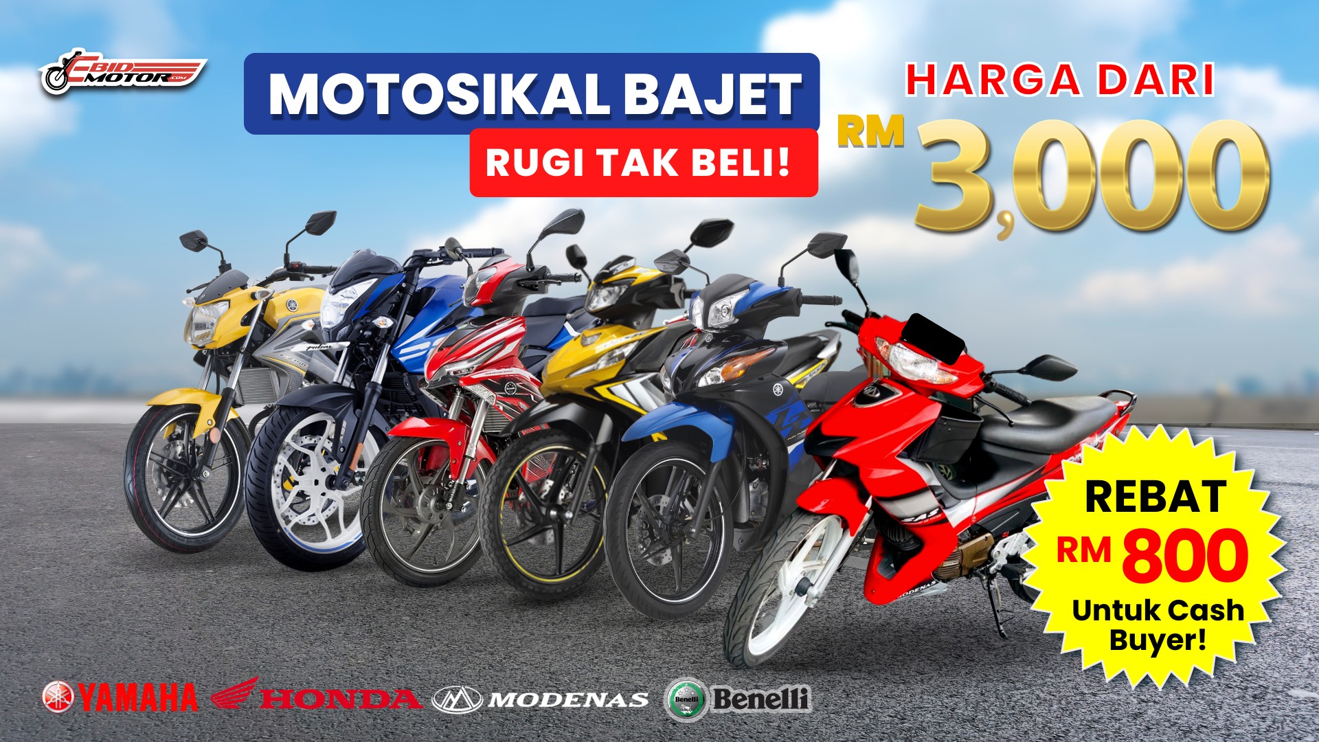 Katalog: Dari RM3,000 Rugi Tak Beli Motor Termurah, Jimat Minyak & Tahan Lasak Ini!