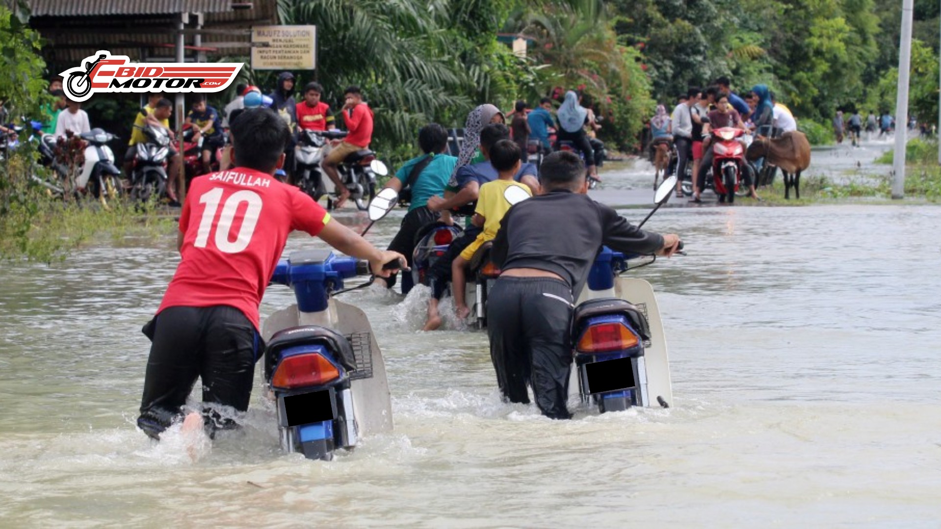 JANGAN START DULU! Elak Rugi Besar Selamatkan Motor Banjir Dengan Cara Ini!