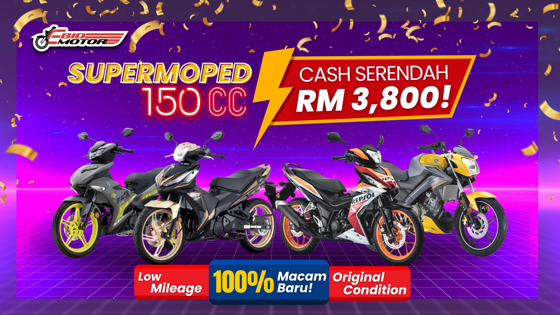 Kapcai Supermoped Paling Dicari Ramai, Harga Cash SERENDAH RM 3,800 Je! 