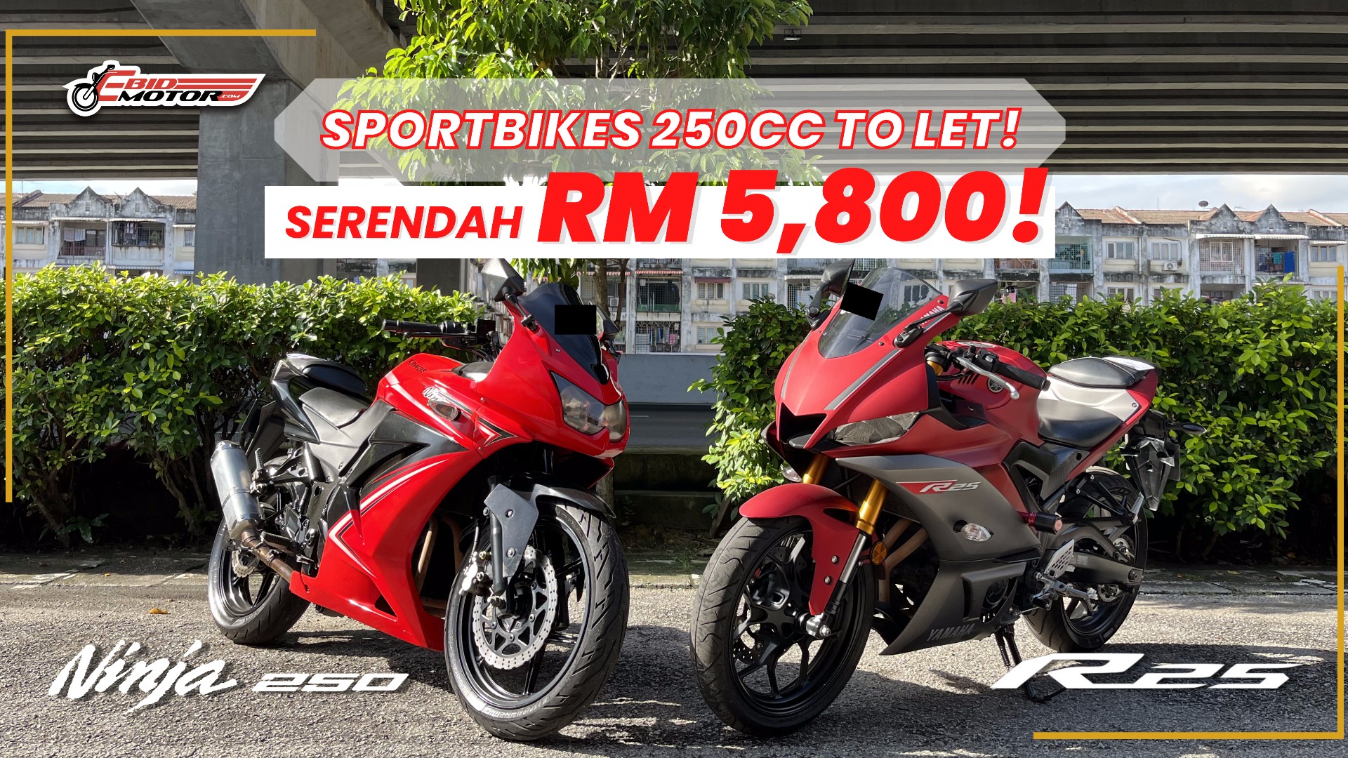 Kawasaki Ninja 250 & Yamaha R25 Serendah RM5,800 Je? Termurah Di Lembah Klang!