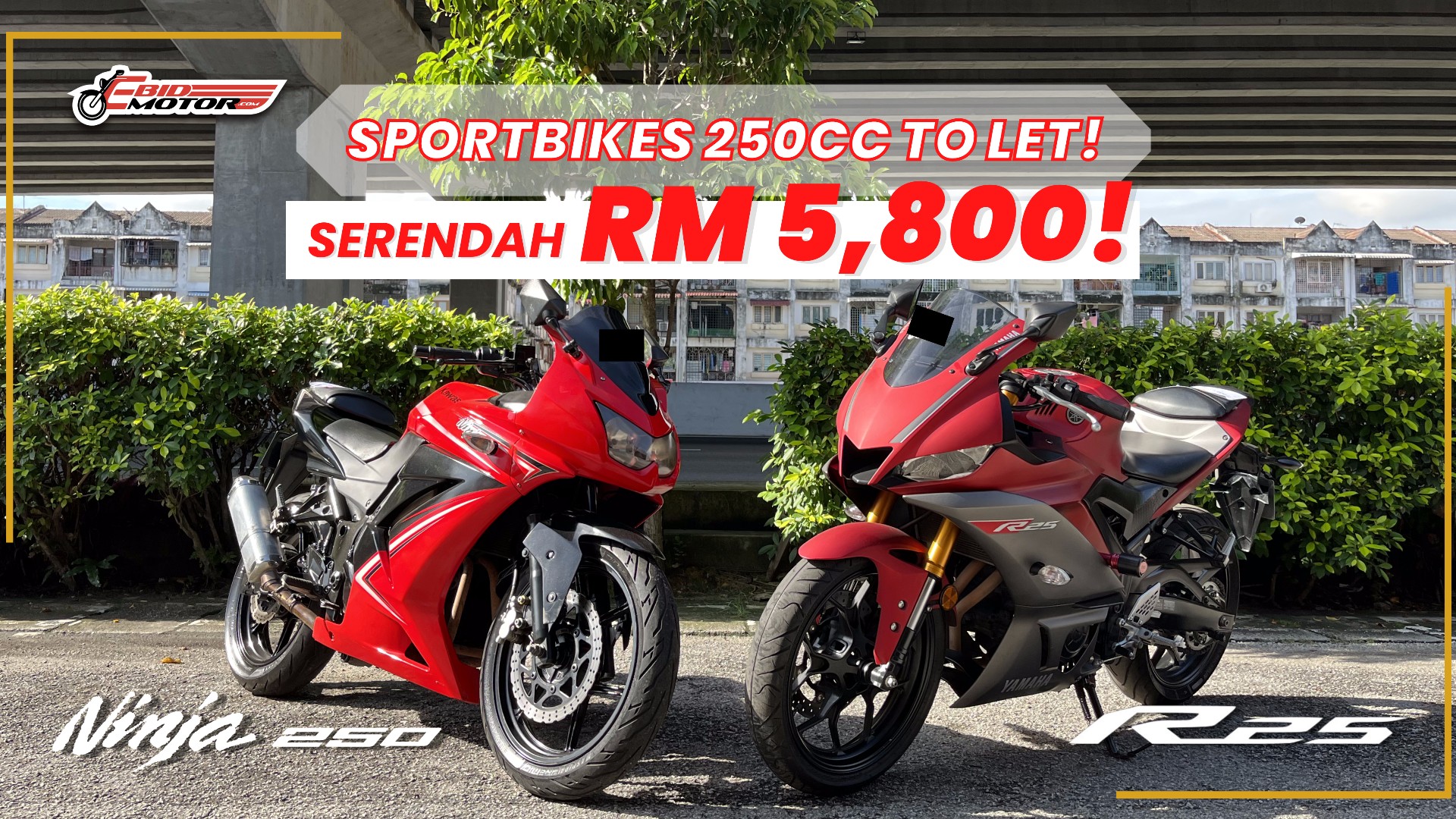 Kawasaki Ninja 250 & Yamaha R25 Serendah RM5,800 Je? Termurah Di Lembah Klang!