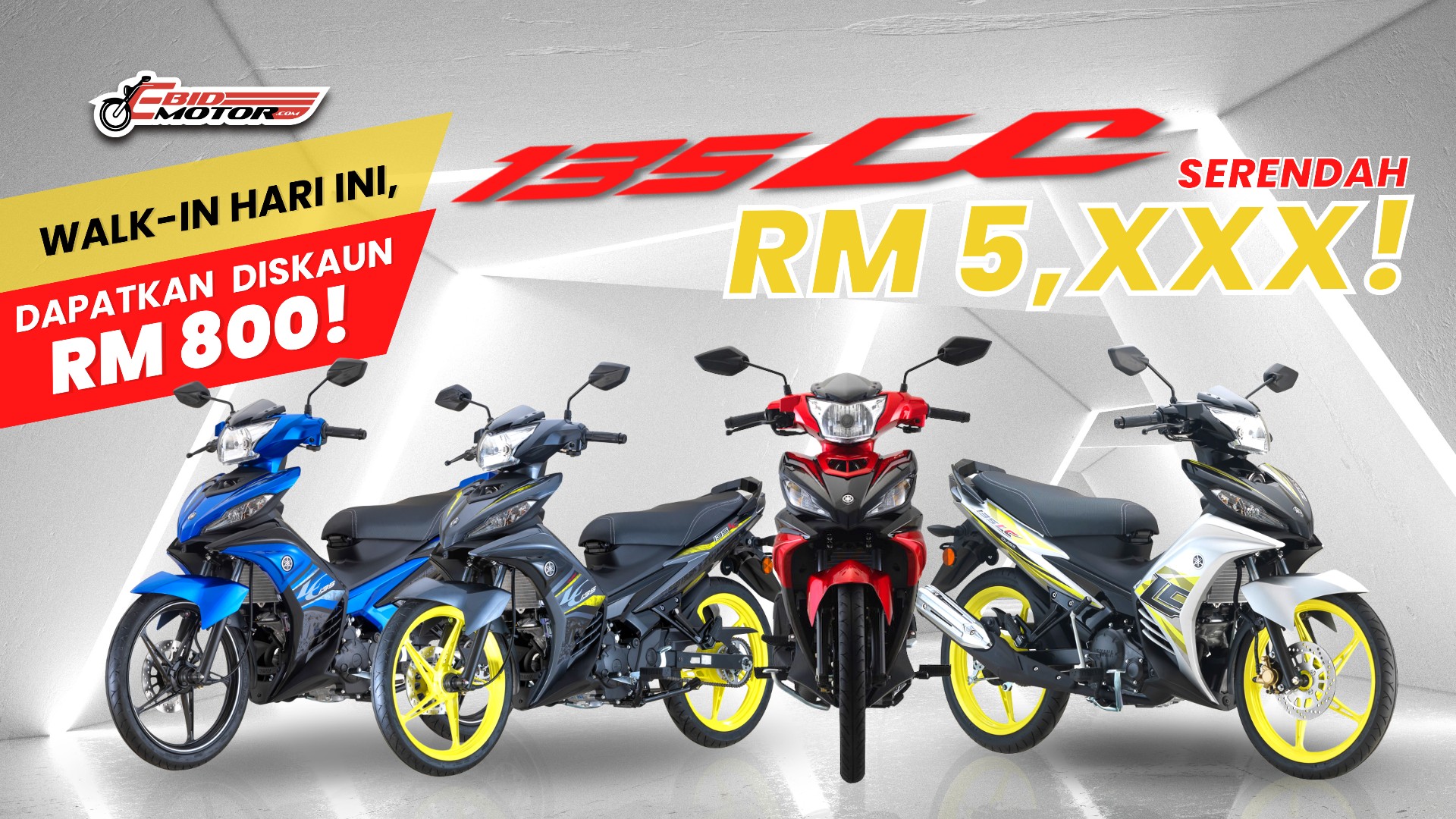 Yamaha LC135 V4 - V7 POTONG HARGA LAGI! 99% Like New Serendah RM 5,XXX!