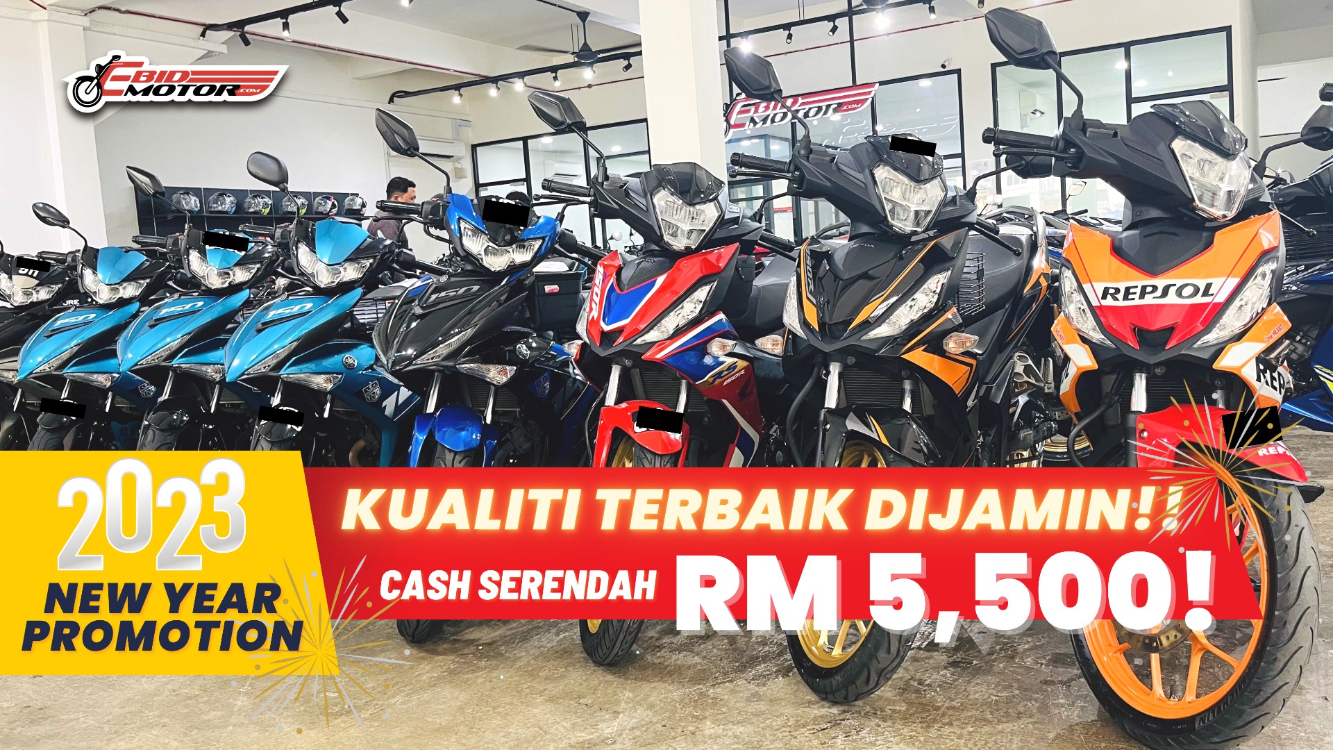 Honda RS150 & Yamaha Y15ZR Promosi NEW YEAR, Harga Serendah RM 5,500!