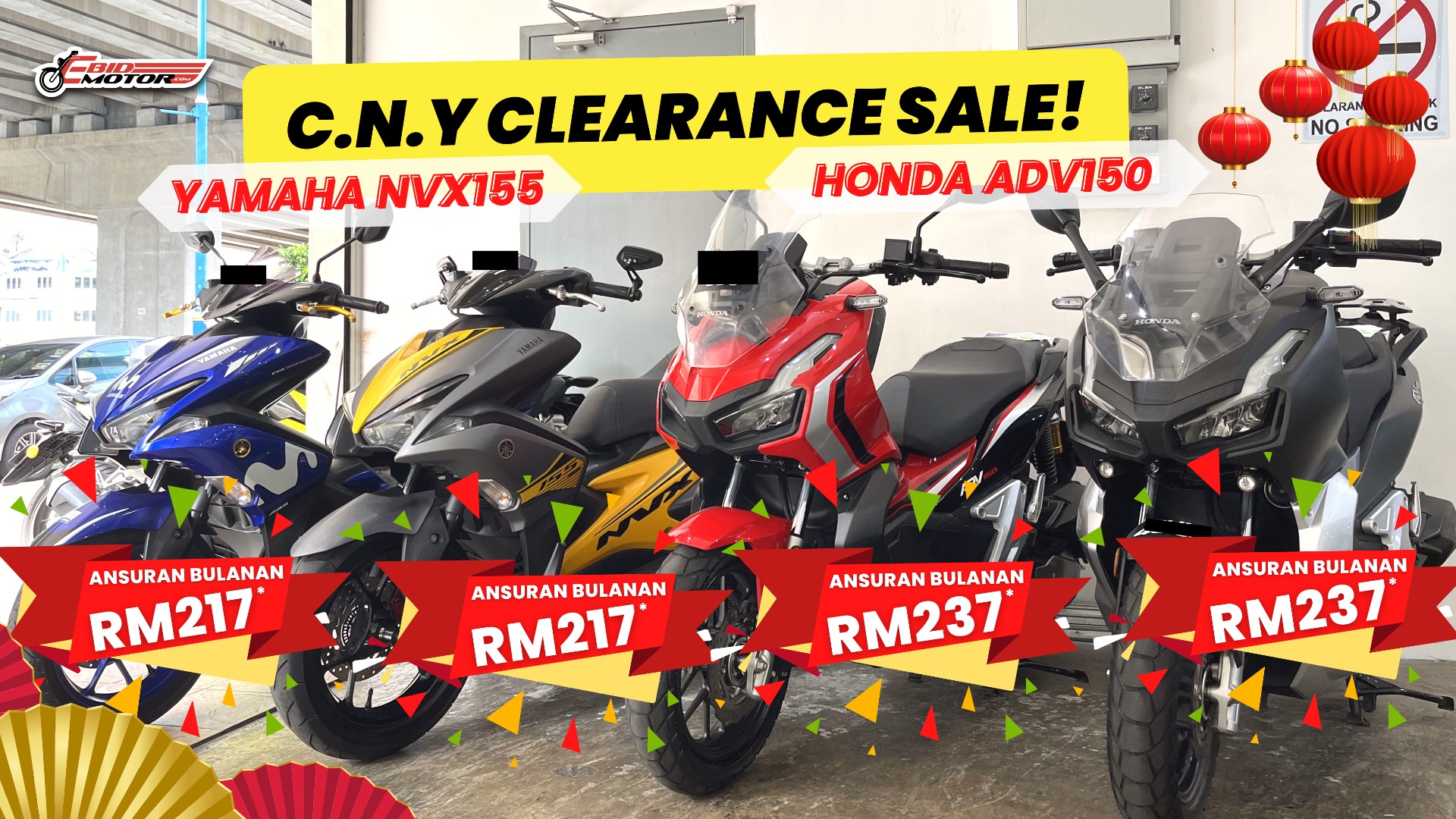 NVX 155 & ADV 150 CNY Stock Clearance! Tawaran Harga TERENDAH Di Lembah Klang!